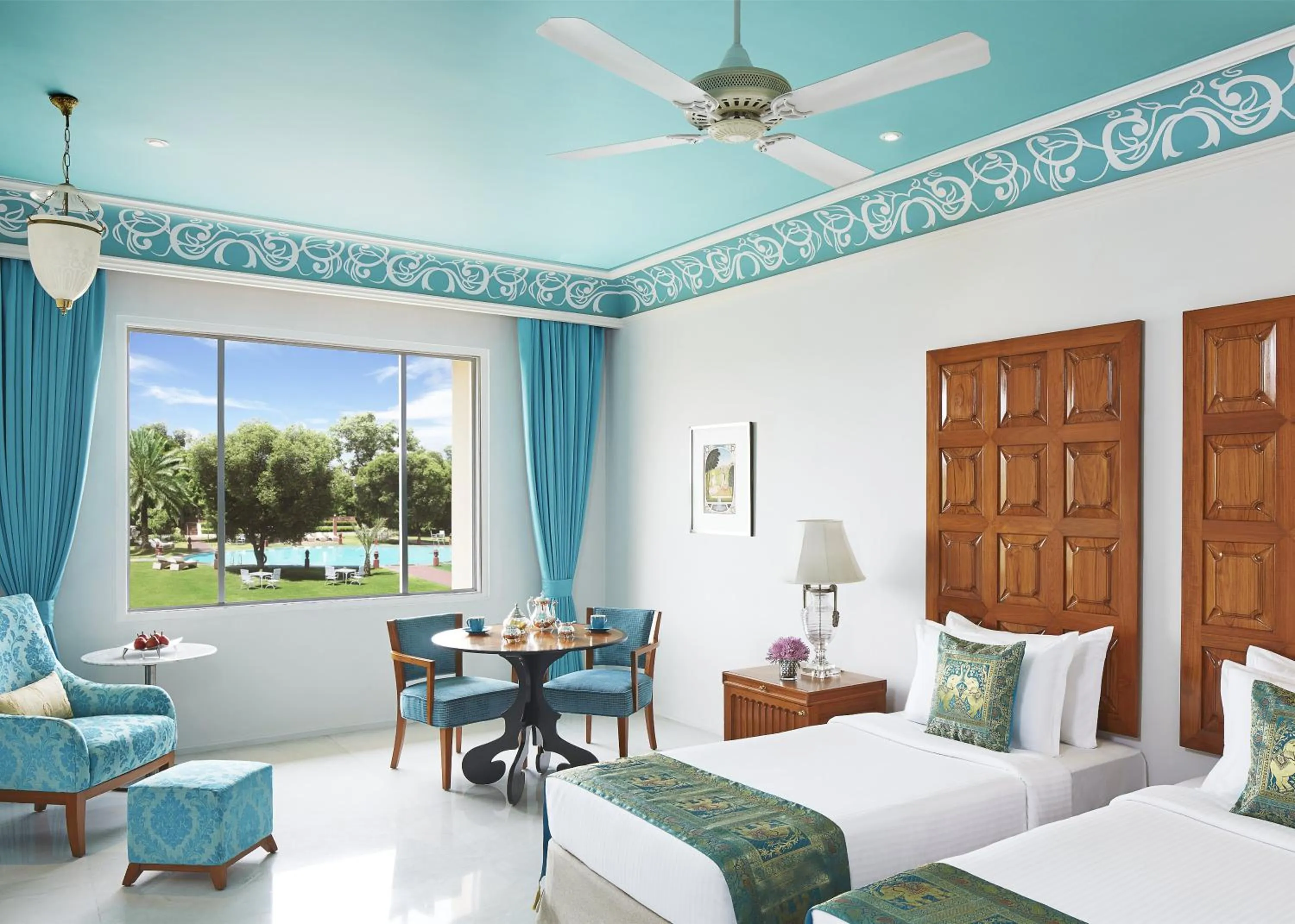 Bedroom, Bed in Jai Mahal Palace