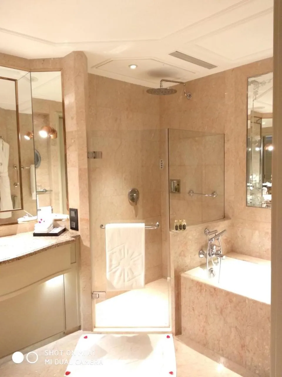 Shower in Taj Lands End