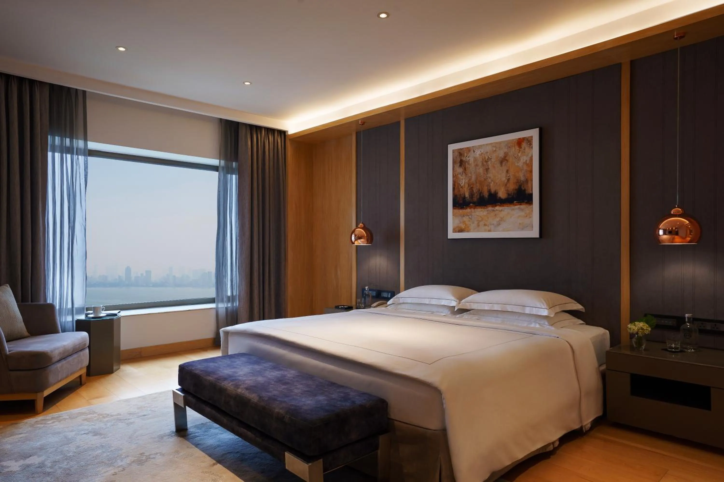 Bed in Taj Lands End