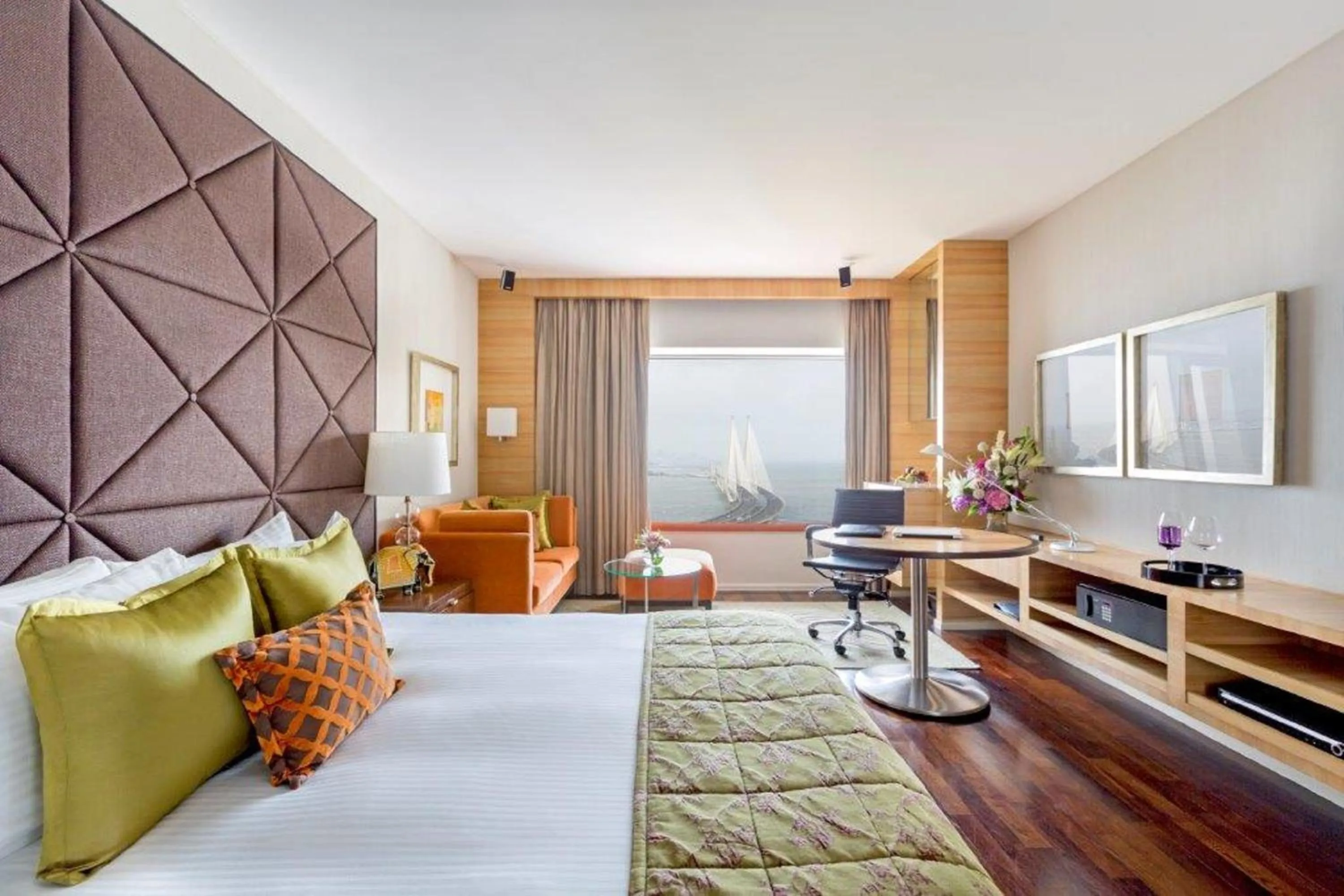 Bed in Taj Lands End