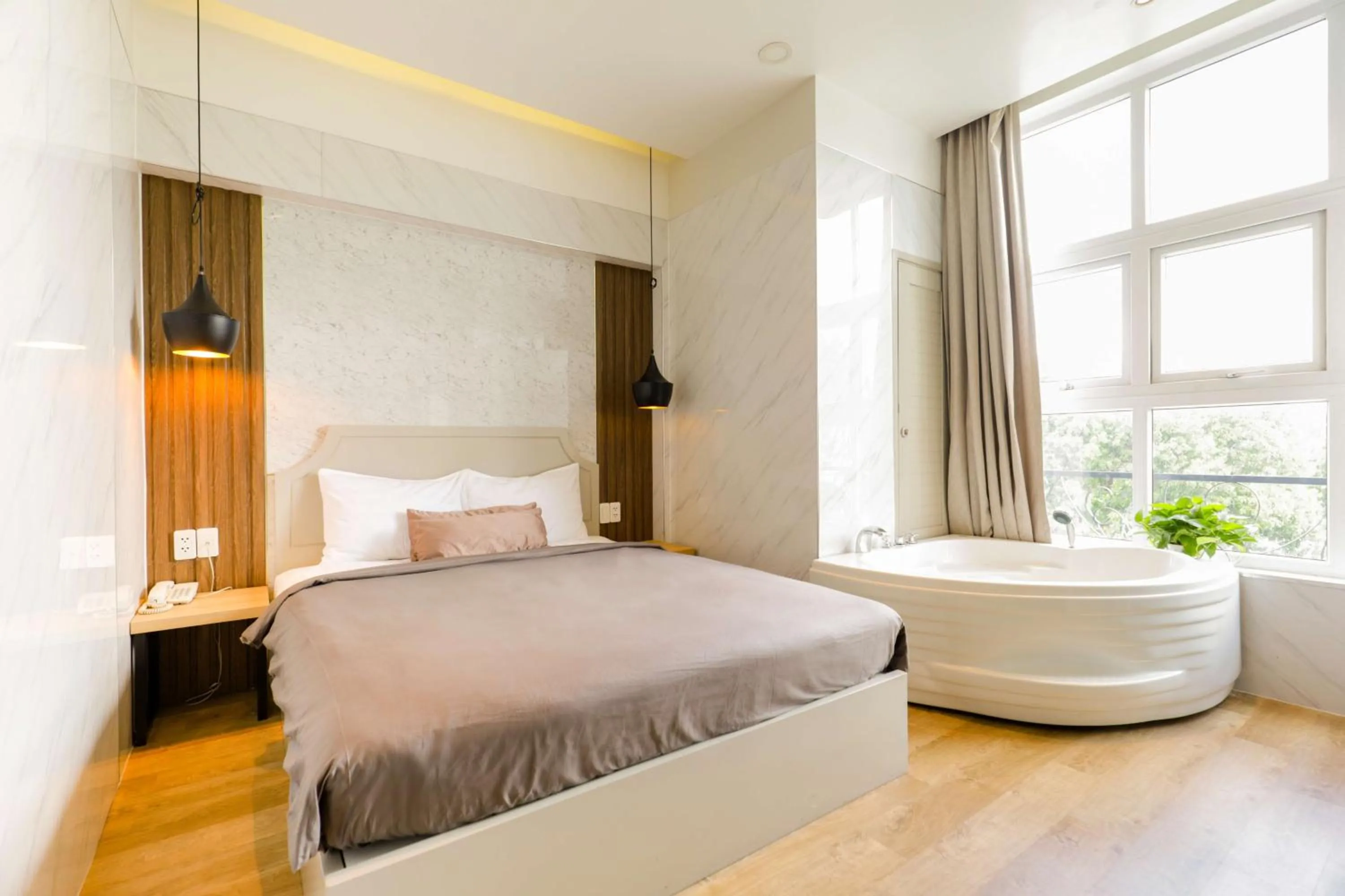 Bed in Lá Hotel Q10