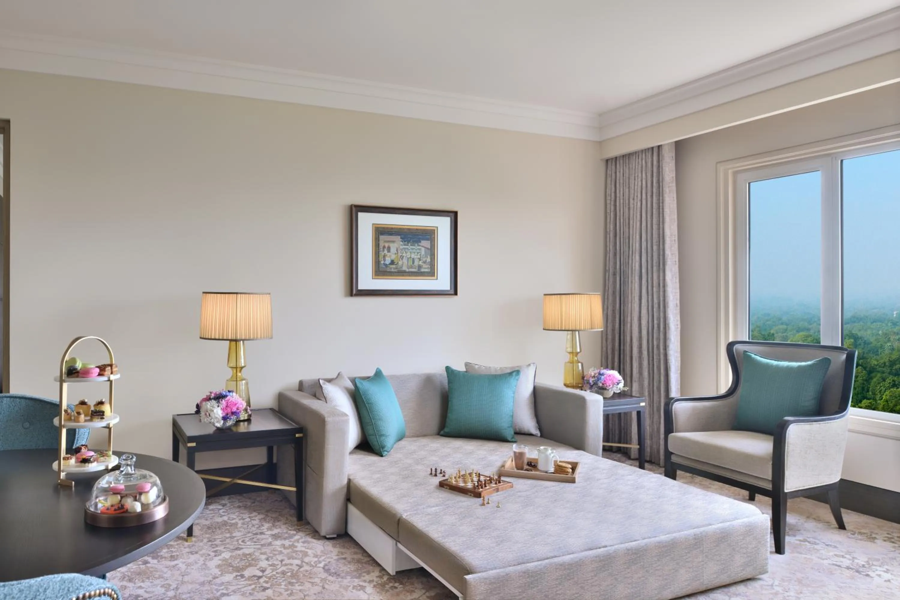 Seating area in Taj Mahal, New Delhi