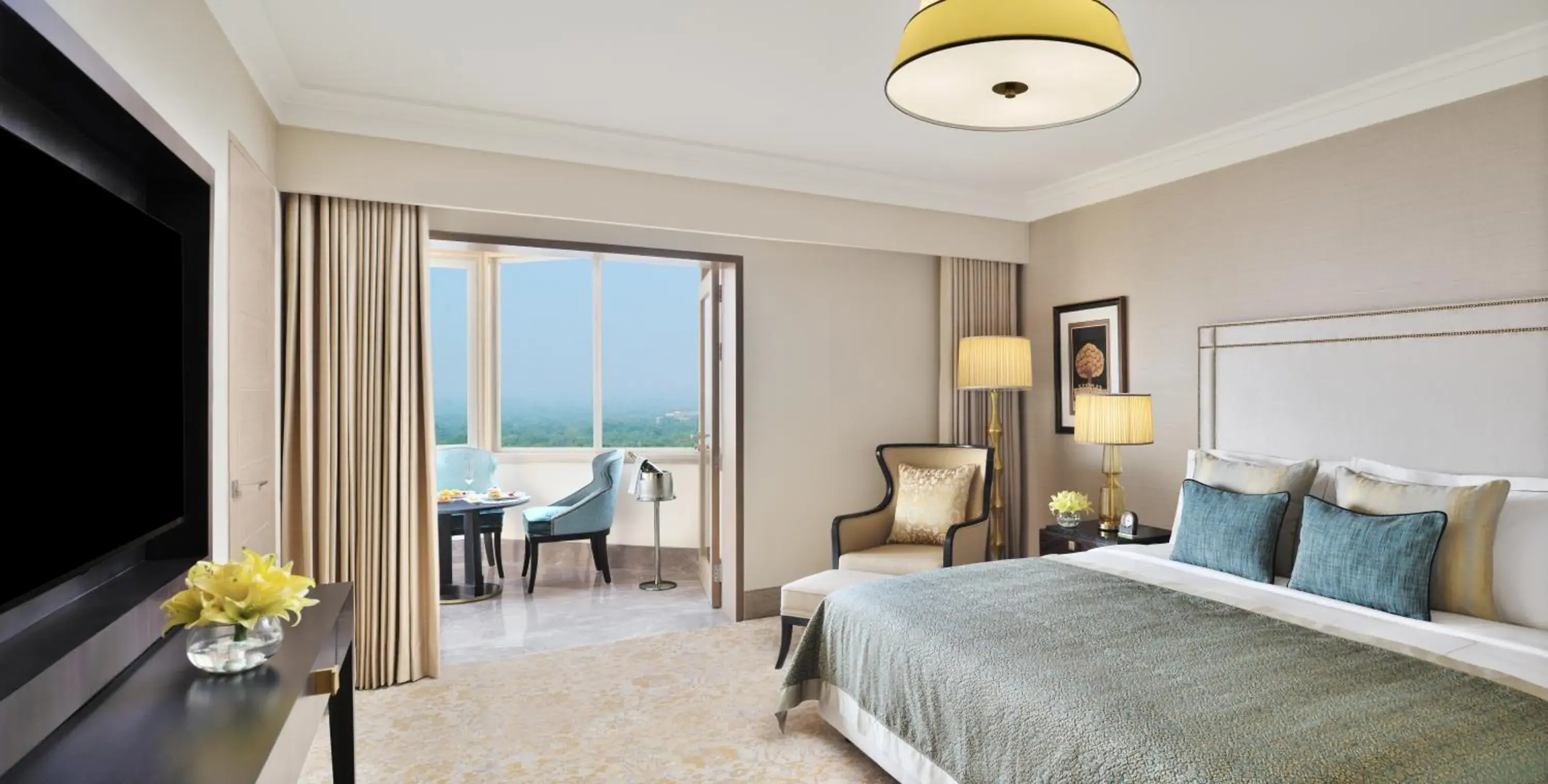 Suite with Balcony with one way airport transfer and access to club lounge in Taj Mahal, New Delhi Suite with Balcony with one way airport transfer and access to club lounge in Taj Mahal, New Delhi