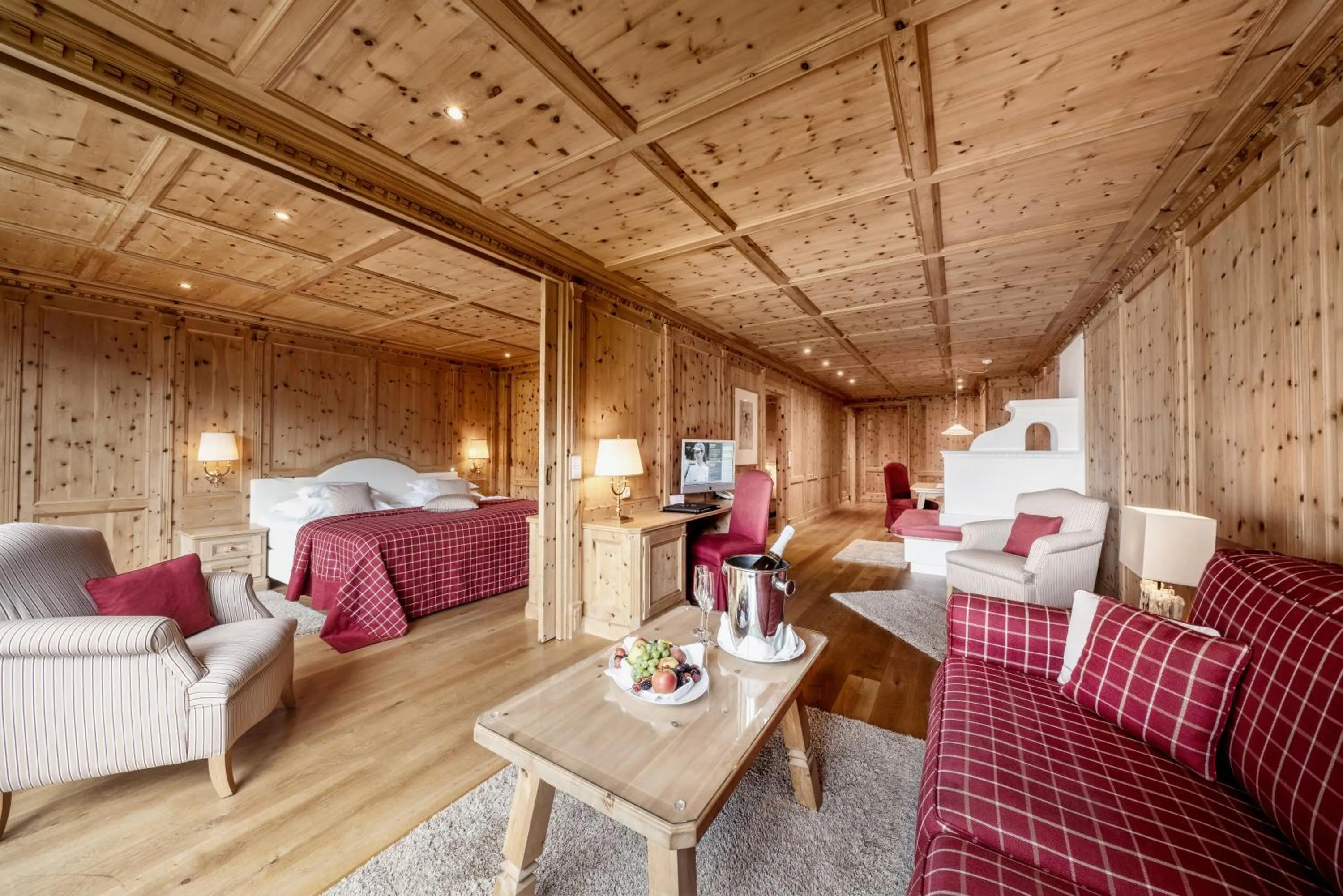 Living room, Bed in Burg Vital Resort