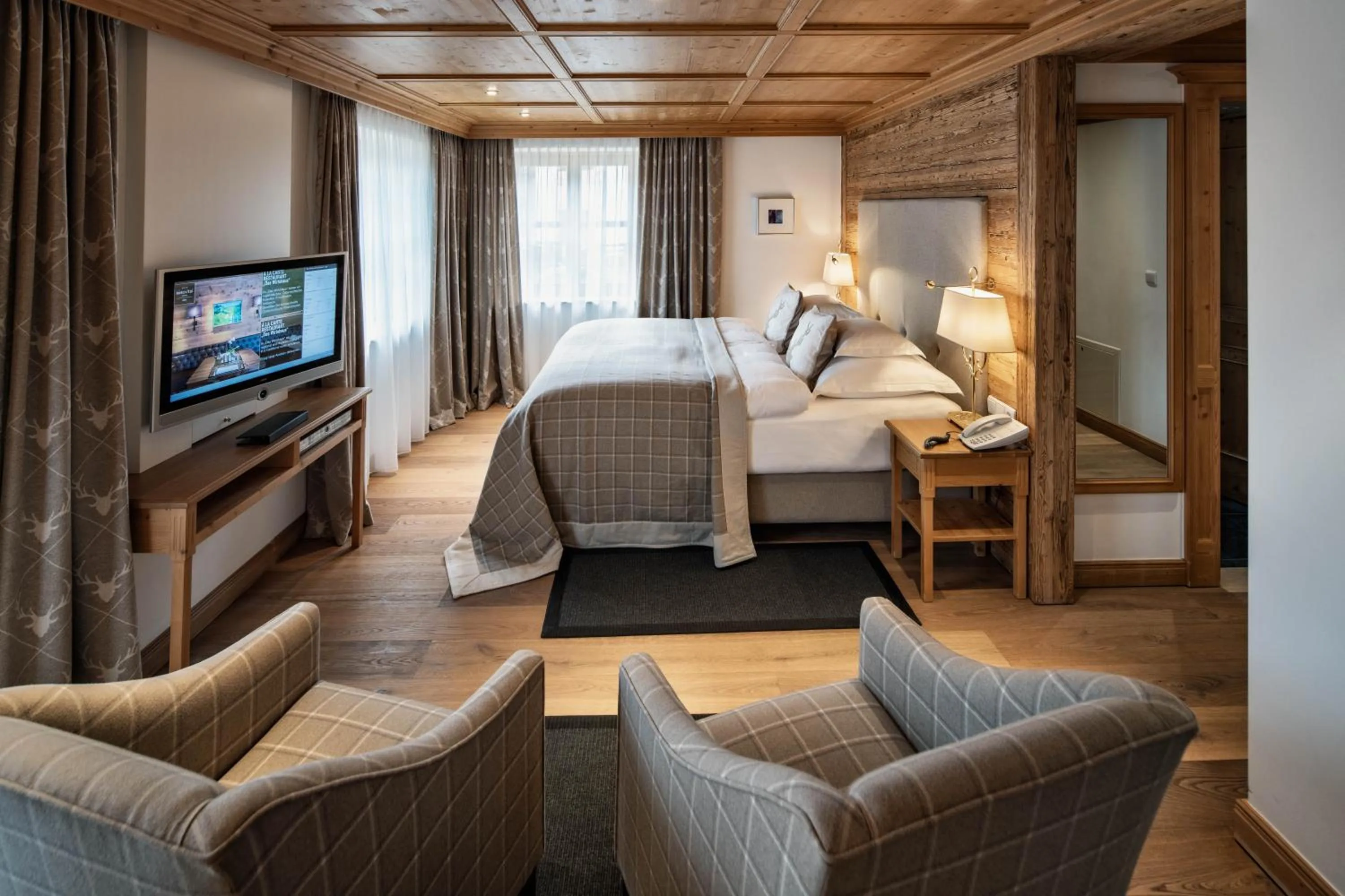 Living room, Bed in Burg Vital Resort