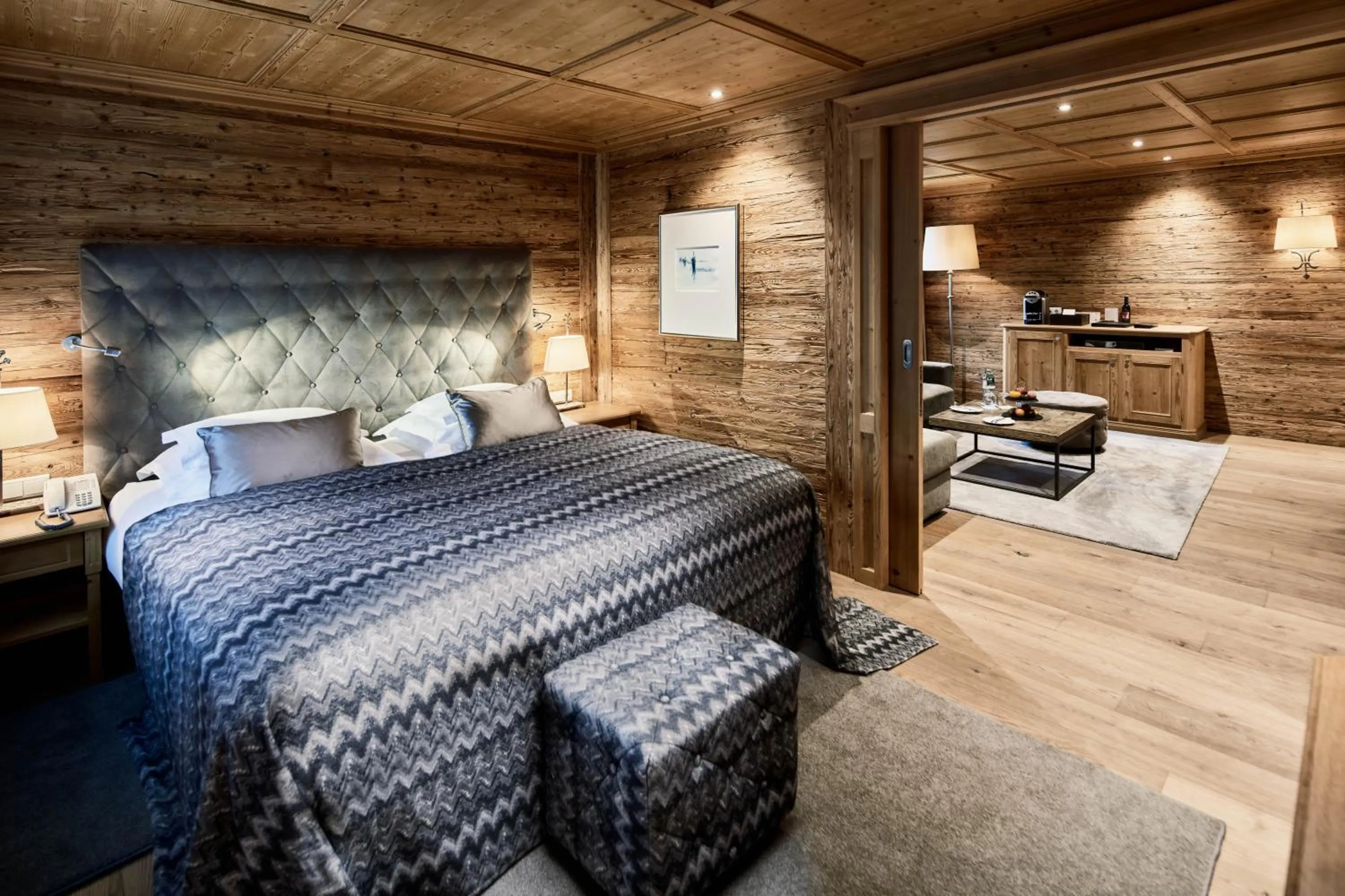 Living room, Bed in Burg Vital Resort