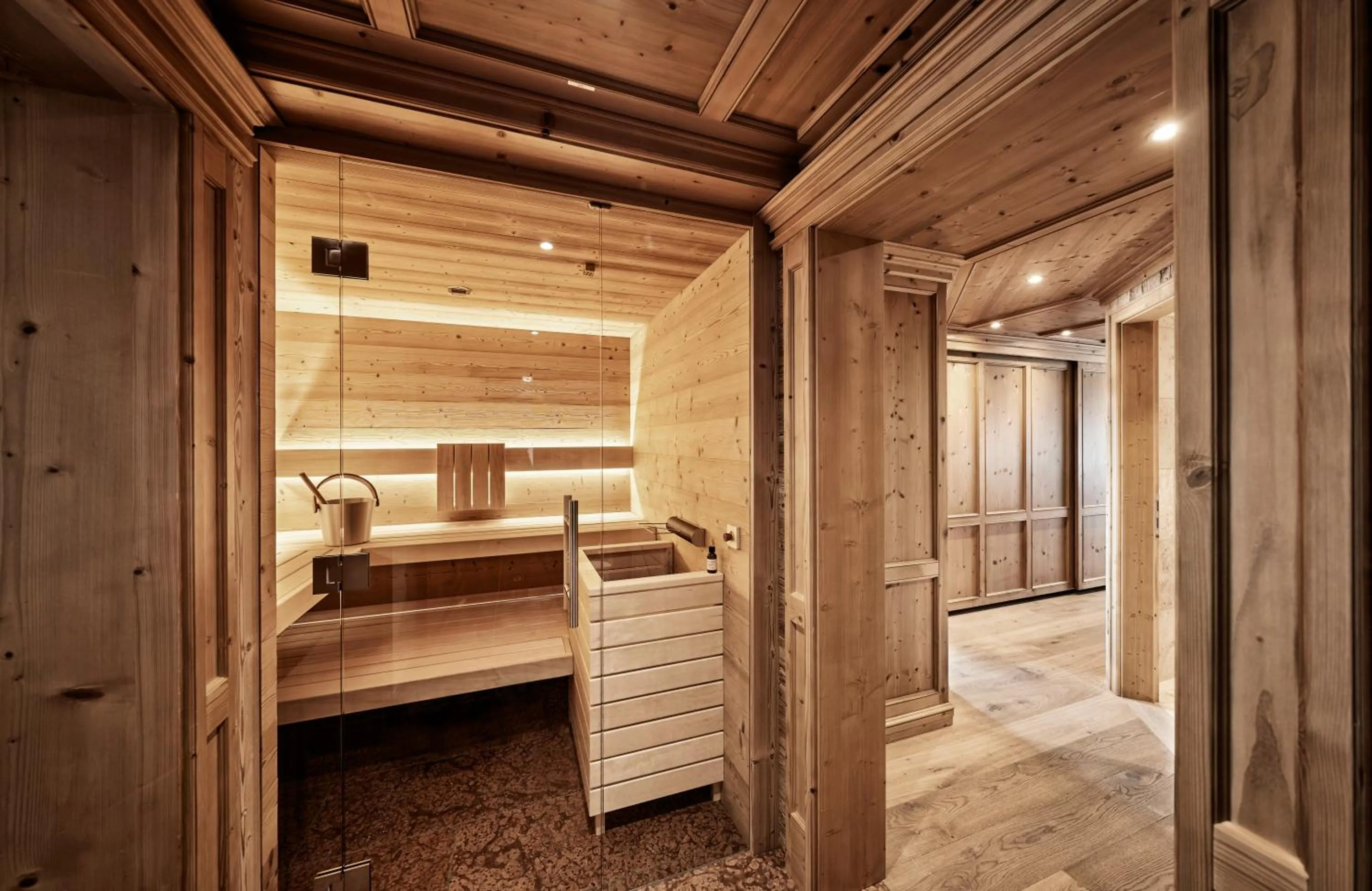 Sauna, Bed in Burg Vital Resort