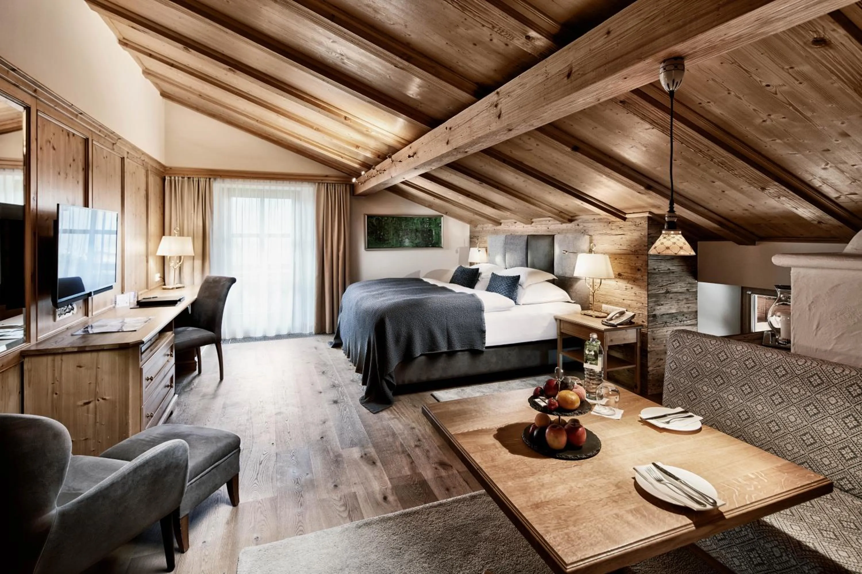 Living room, Bed in Burg Vital Resort