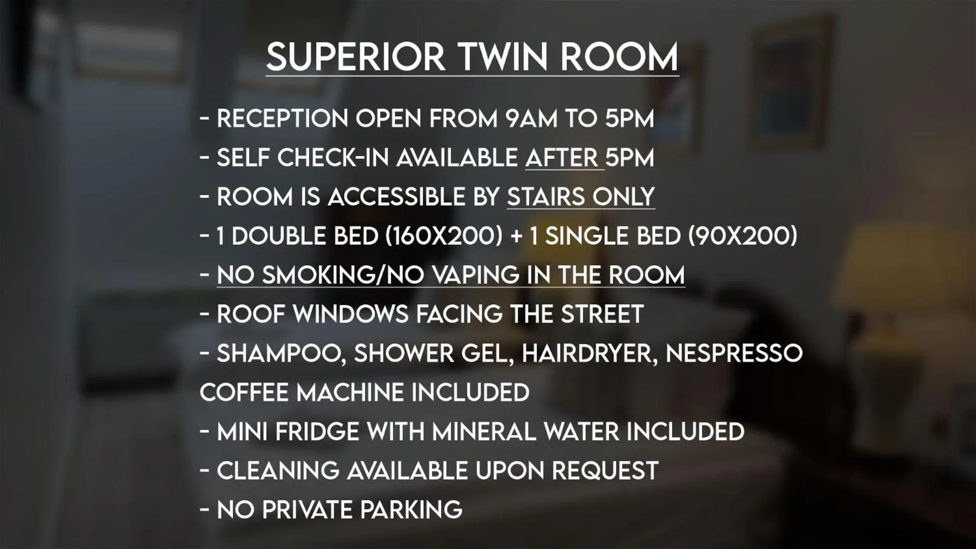 Text overlay in OPERA16 Guestrooms