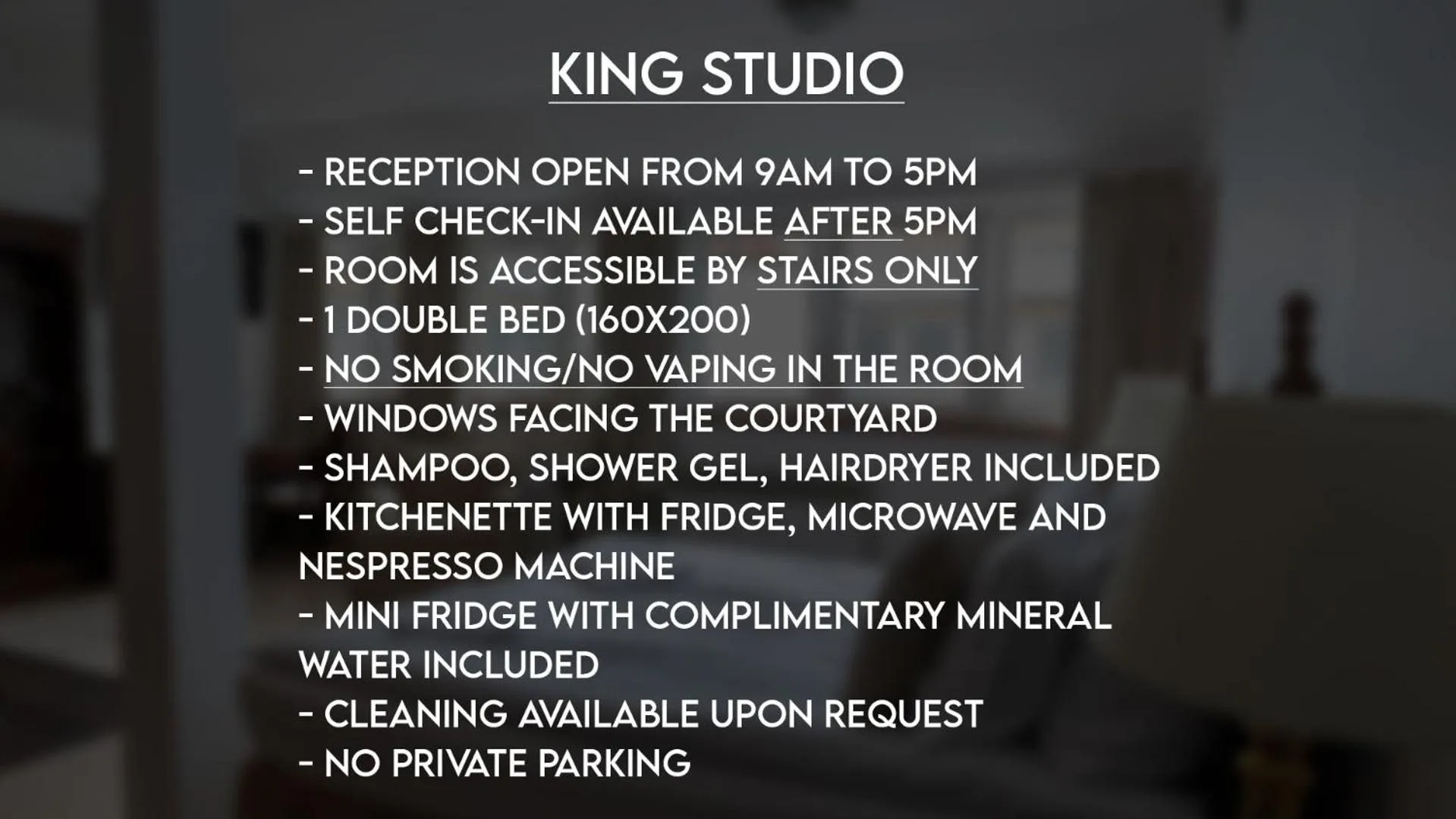 Text overlay in OPERA16 Guestrooms