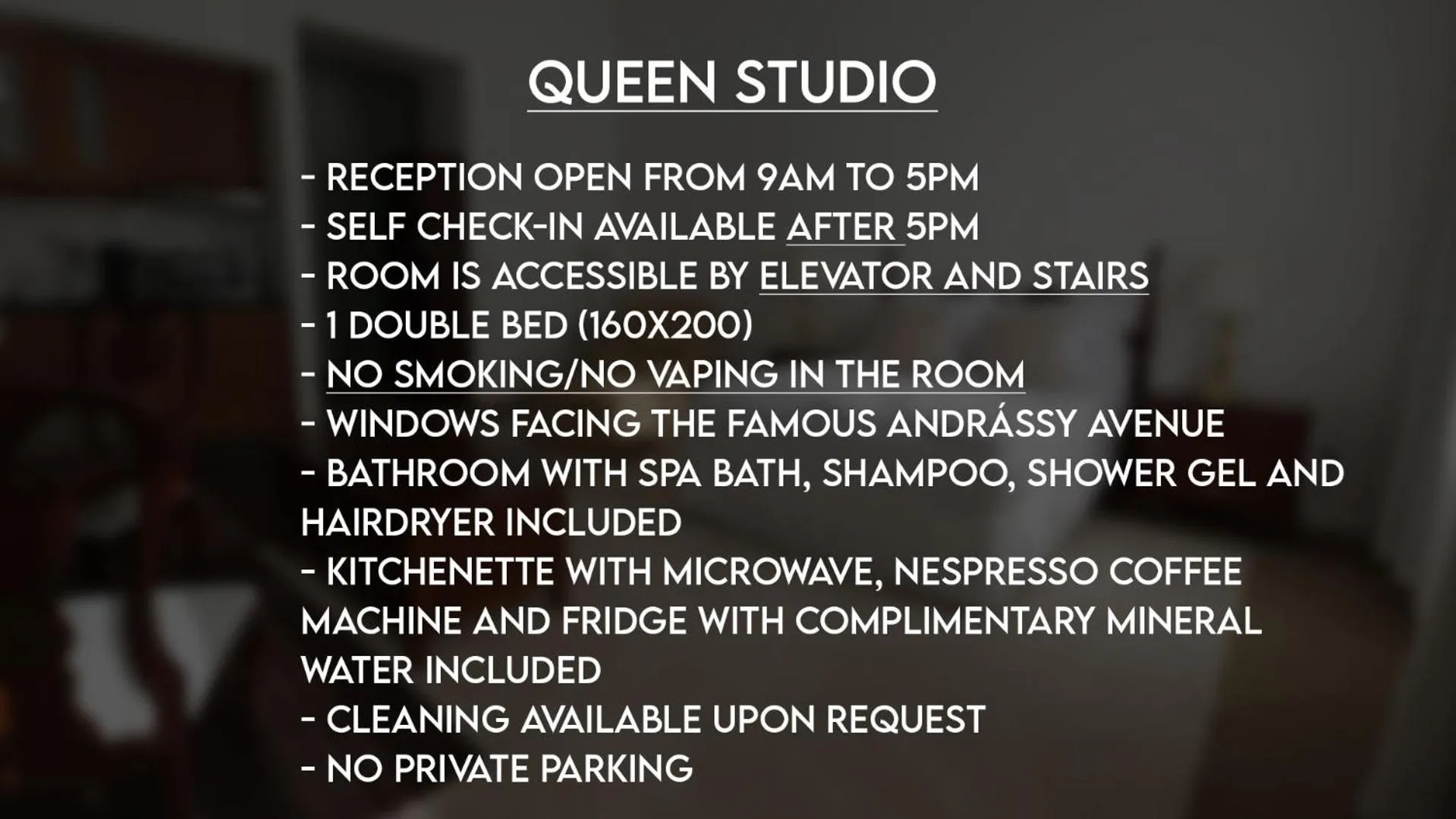 Text overlay in OPERA16 Guestrooms