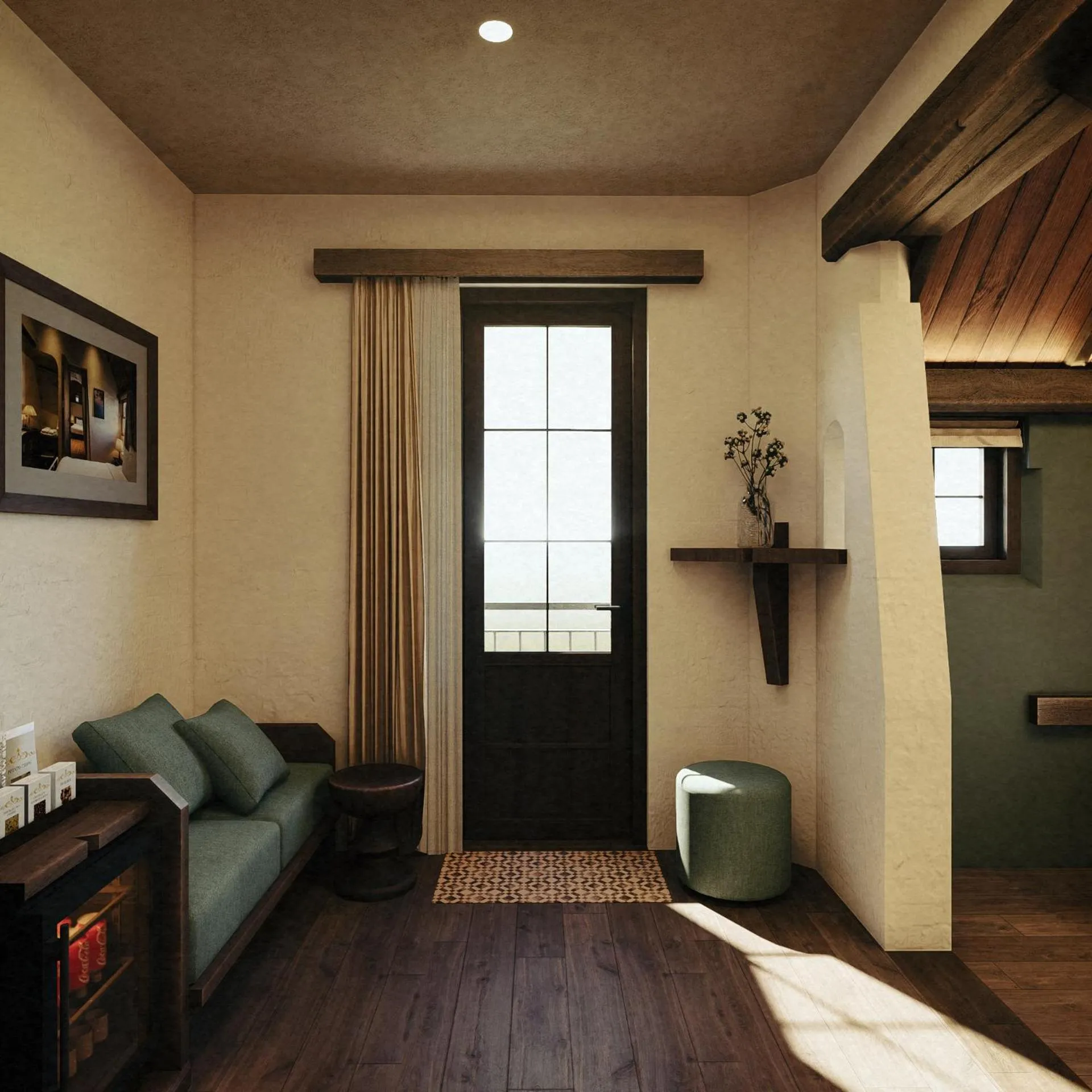 Seating area, Bed in Banla Boutique Hotel