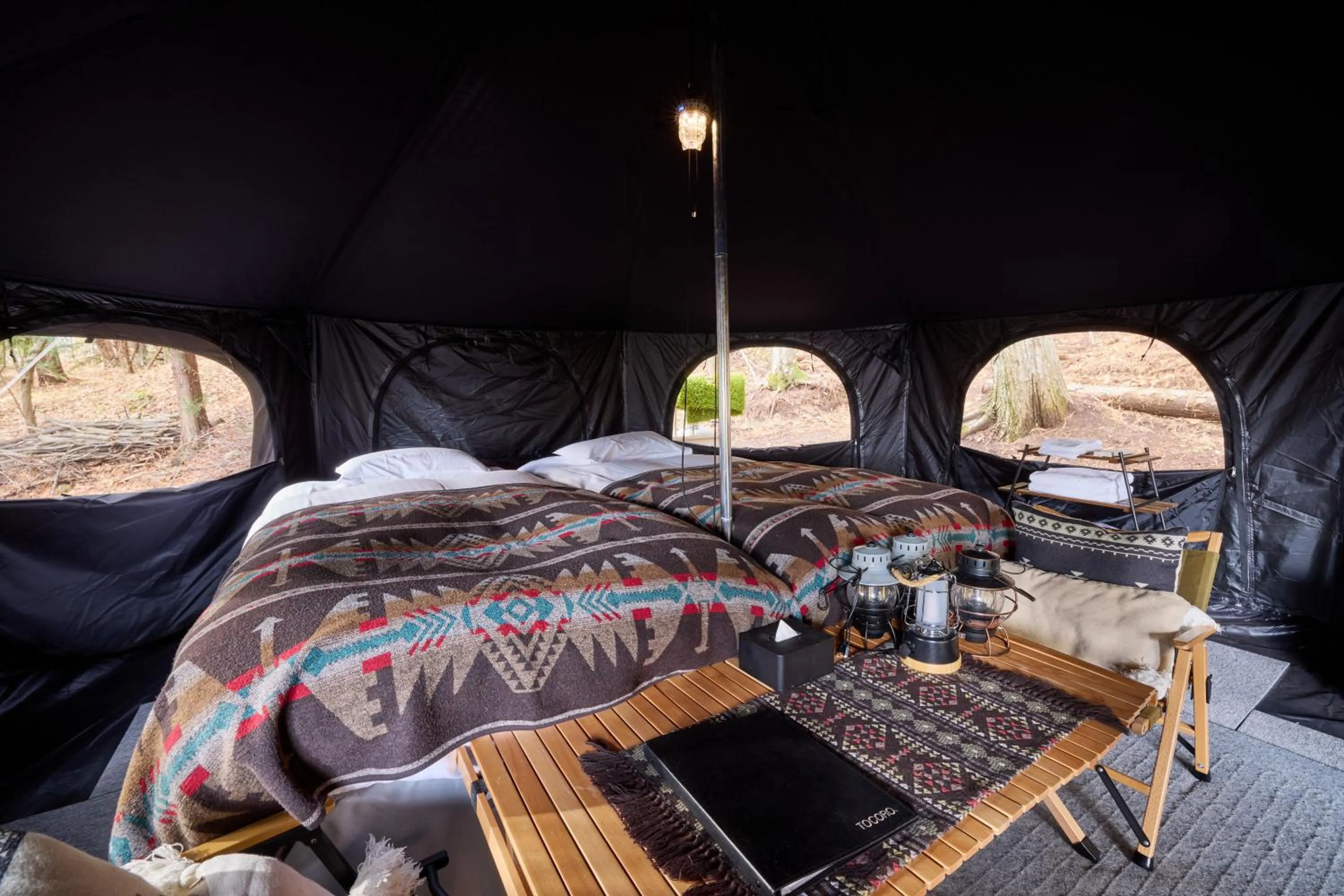 Bed in TOCORO. Mt.Fuji CAMP&GLAMPING