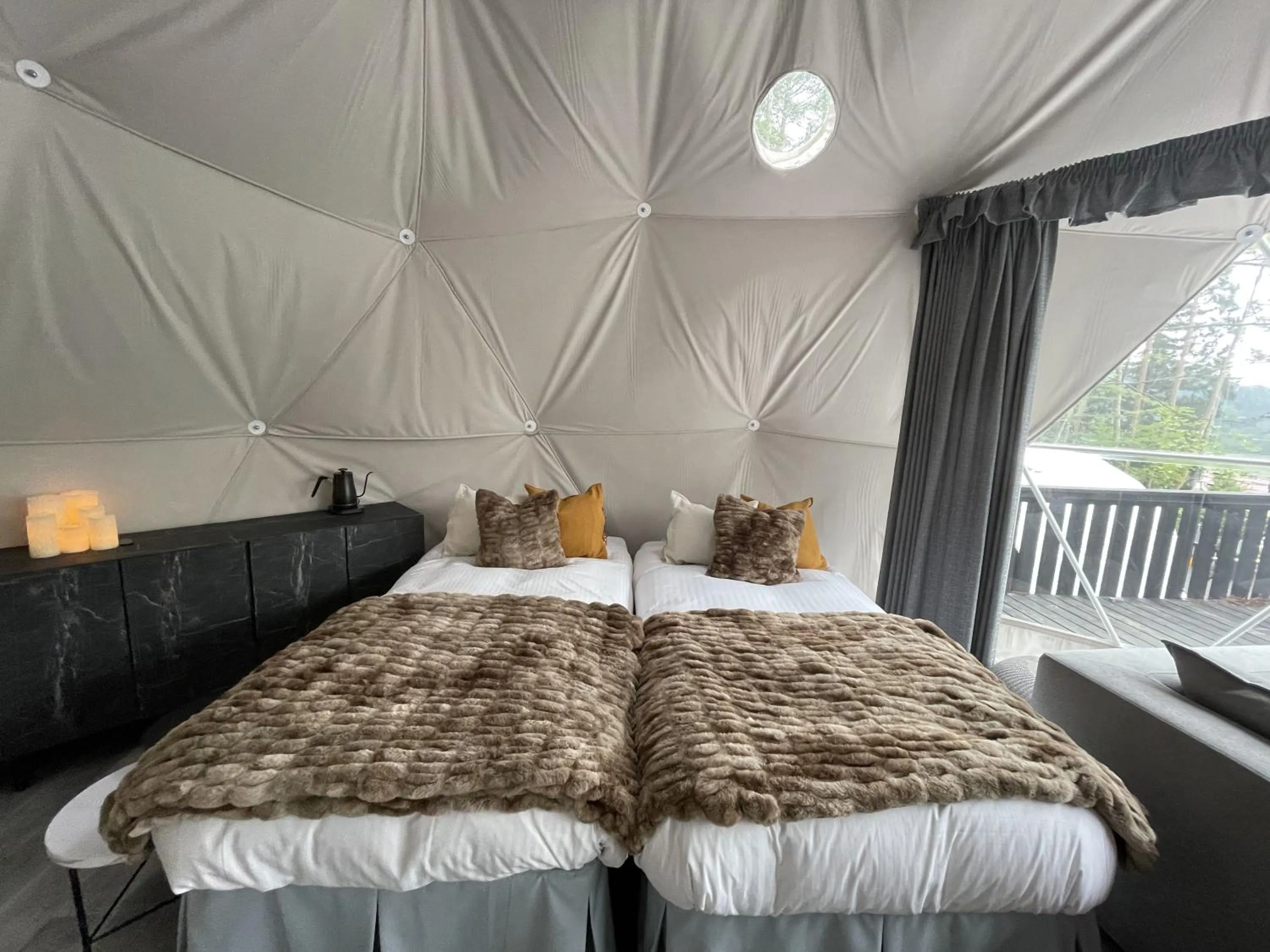 Bed in TOCORO. Mt.Fuji CAMP&GLAMPING