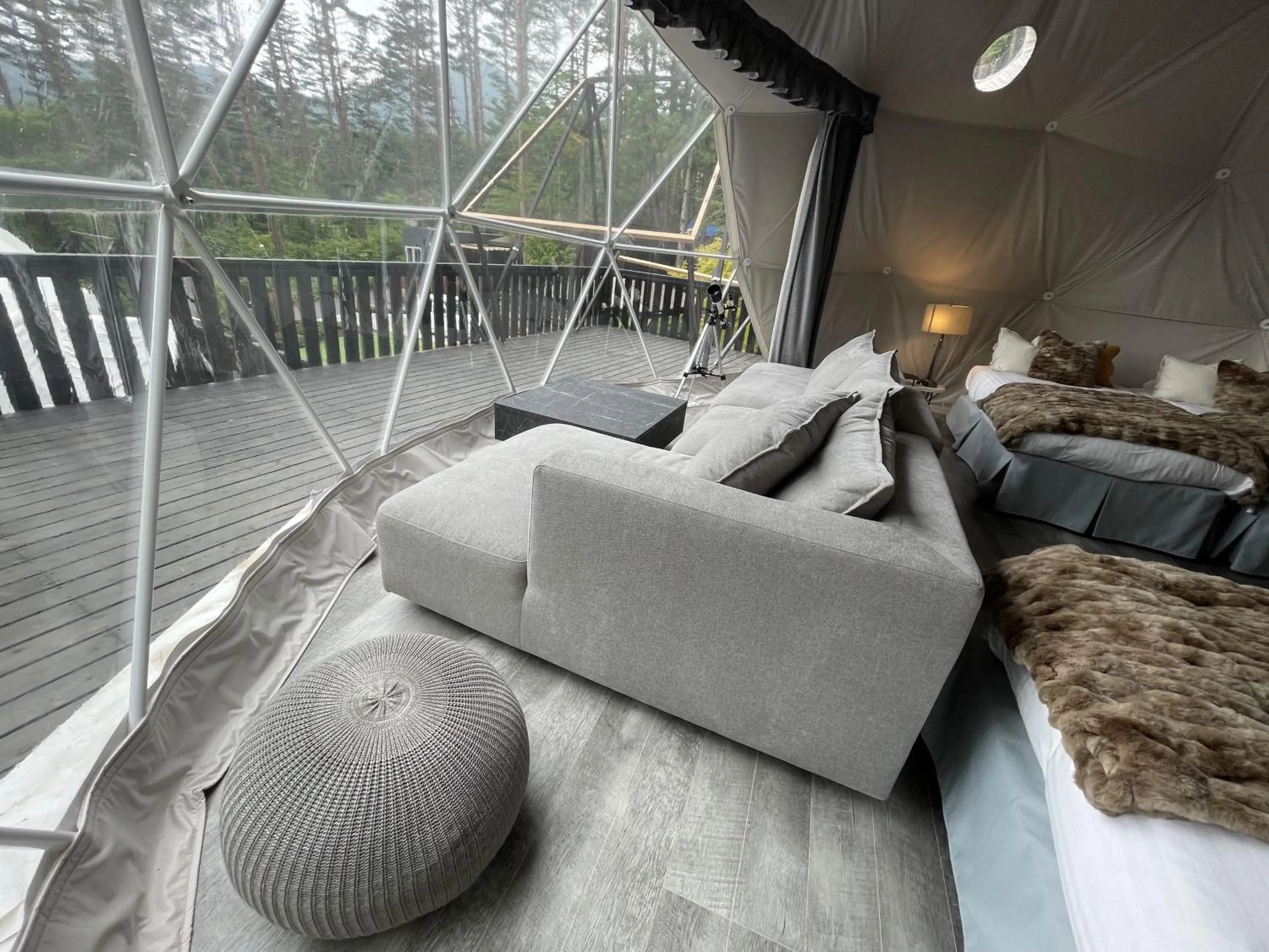 Photo of the whole room in TOCORO. Mt.Fuji CAMP&GLAMPING