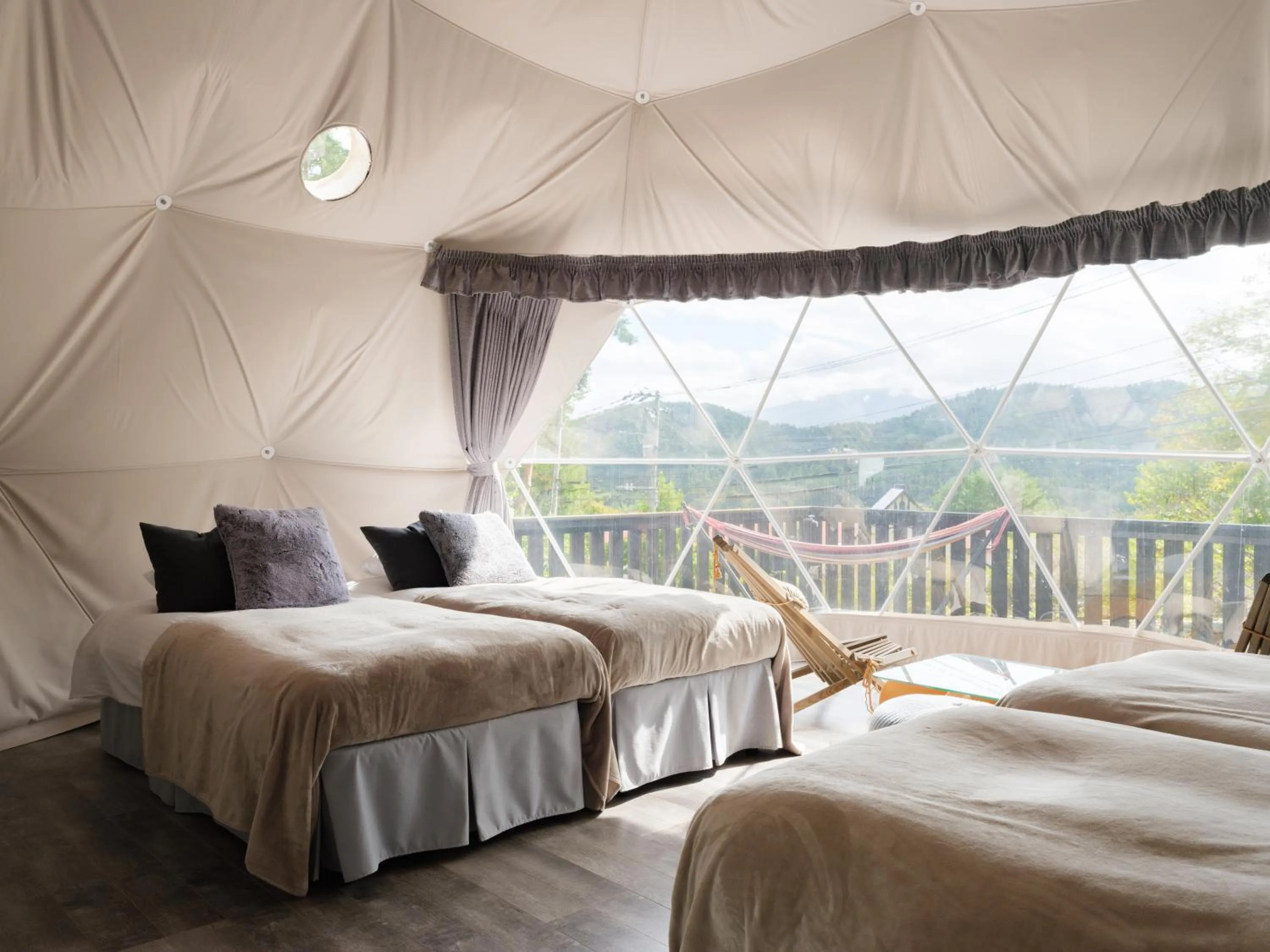 Bed in TOCORO. Mt.Fuji CAMP&GLAMPING