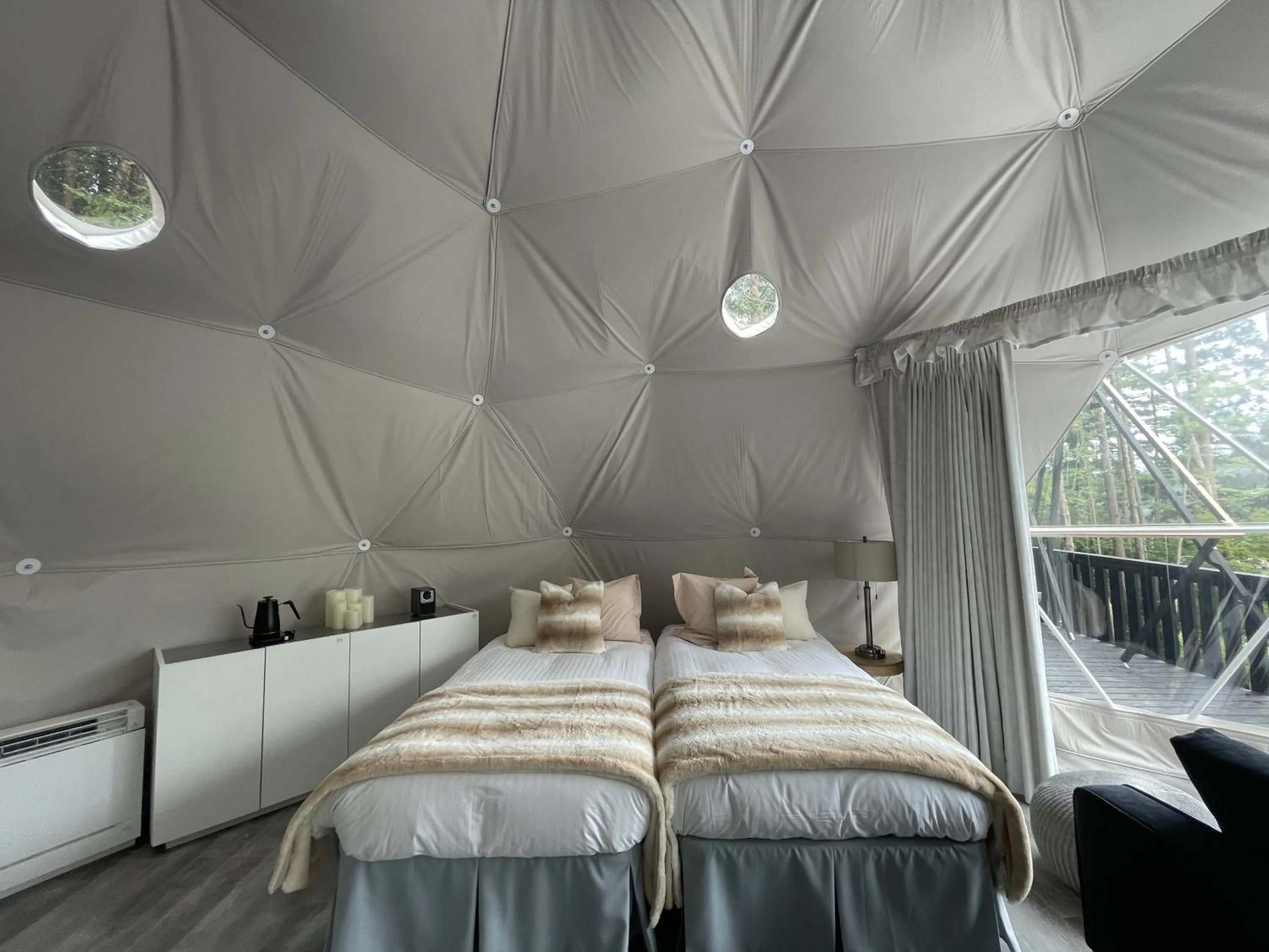 Bed in TOCORO. Mt.Fuji CAMP&GLAMPING