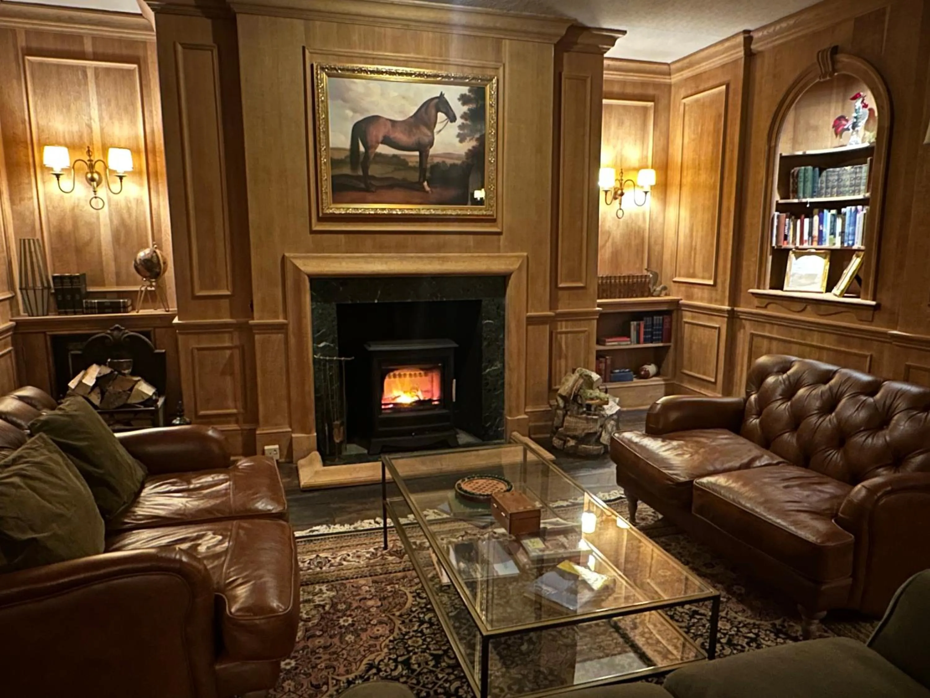 Library in Three Cocks Hotel