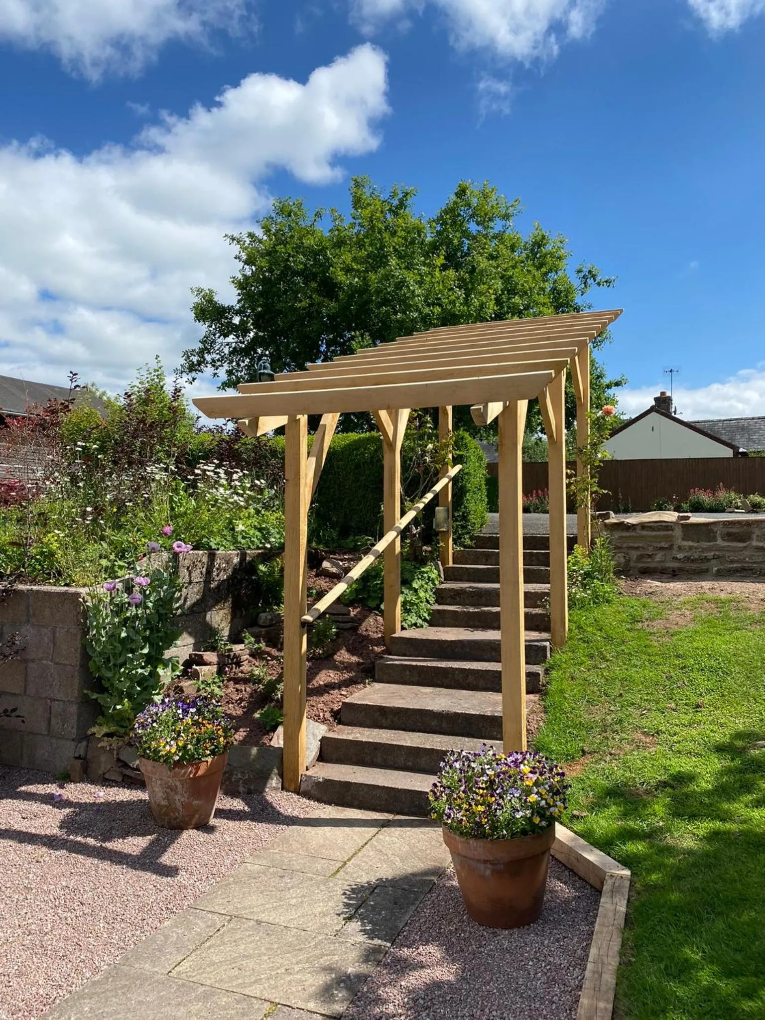 Garden in Three Cocks Hotel