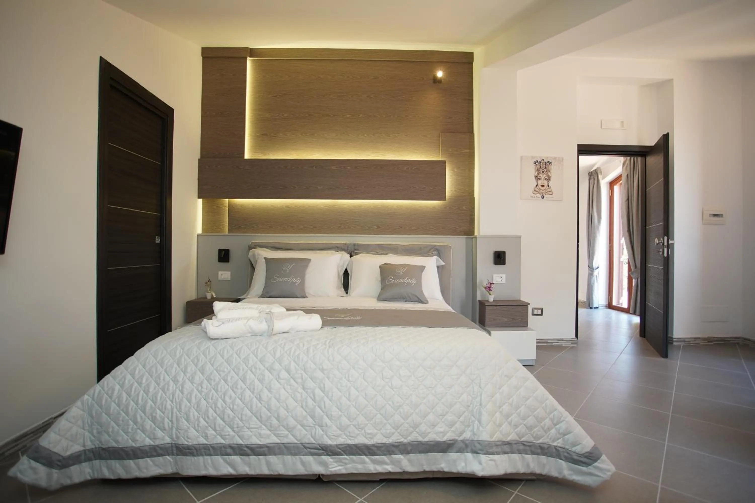 Bed in Serendipity B&B