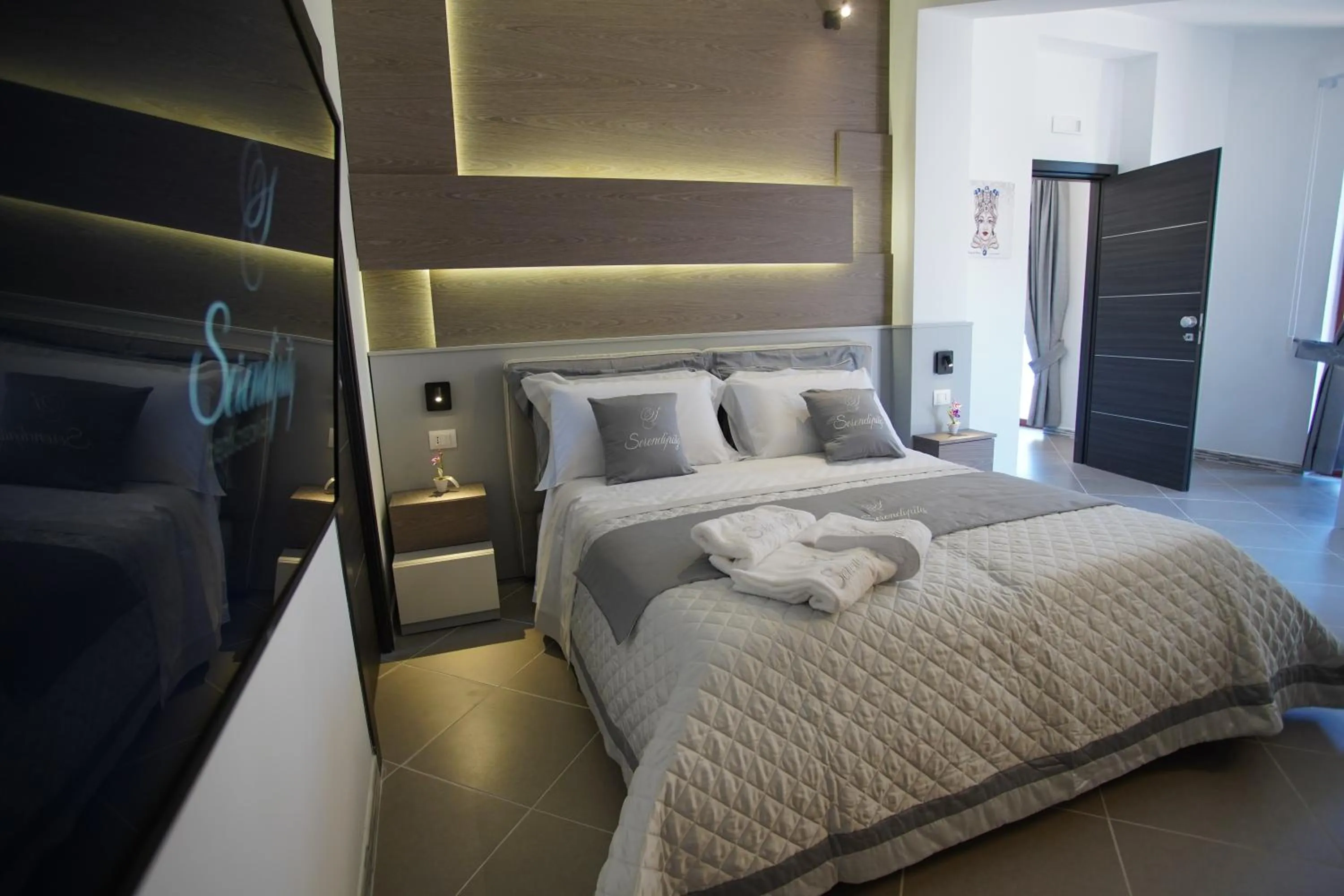 Bed in Serendipity B&B