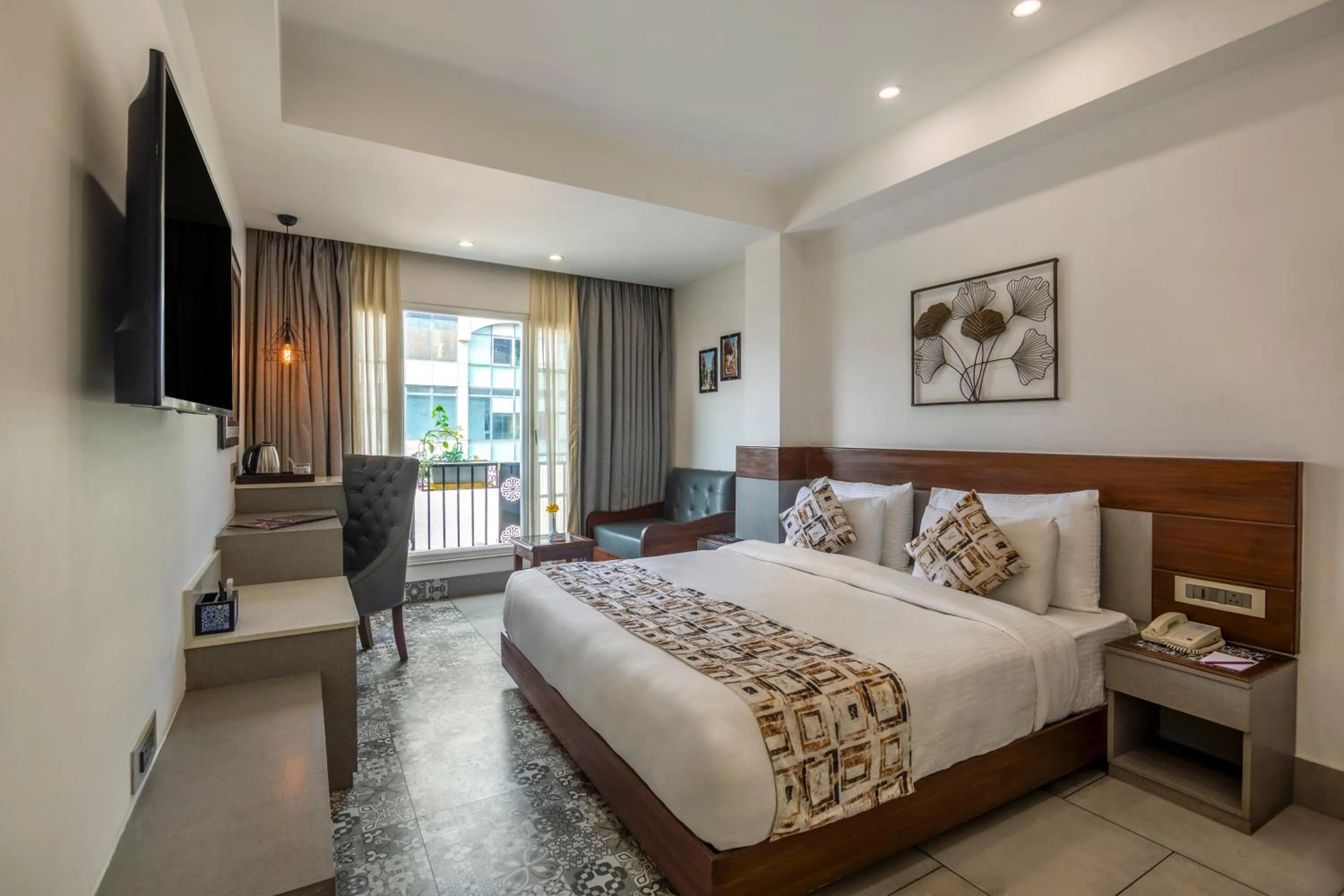 View (from property/room), Bed in Sterling Marbella Dehradun