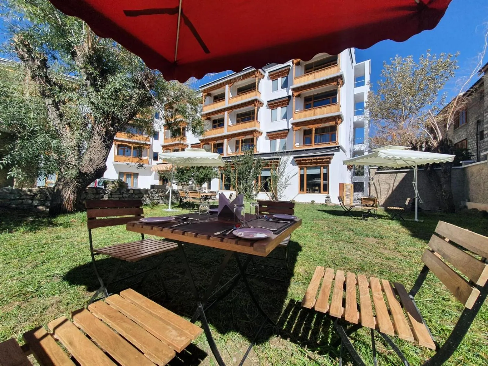 Garden in Hotel Amanthi Ladakh