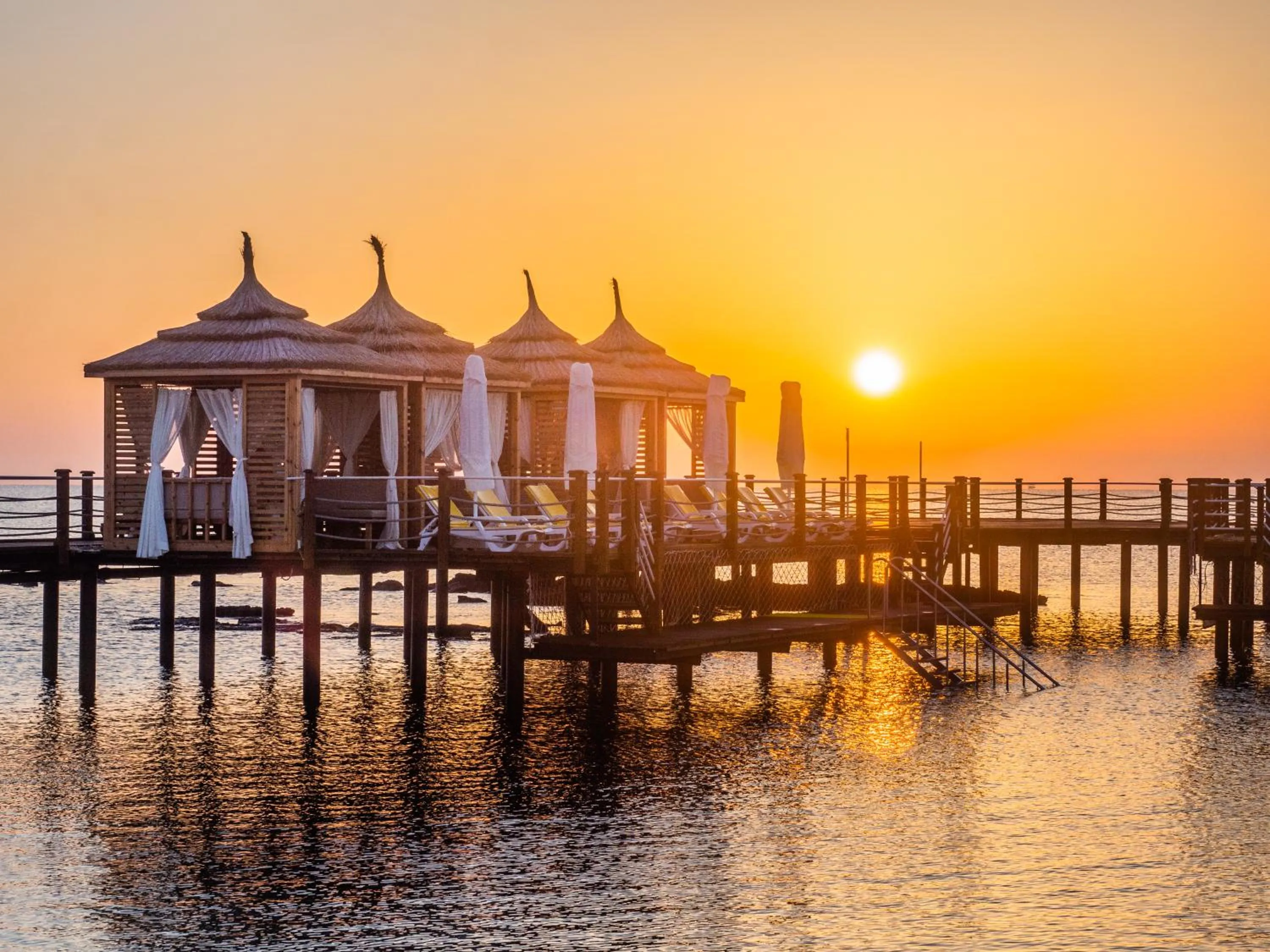 Sunset in Salamis Bay Conti Hotel Resort & SPA & Casino