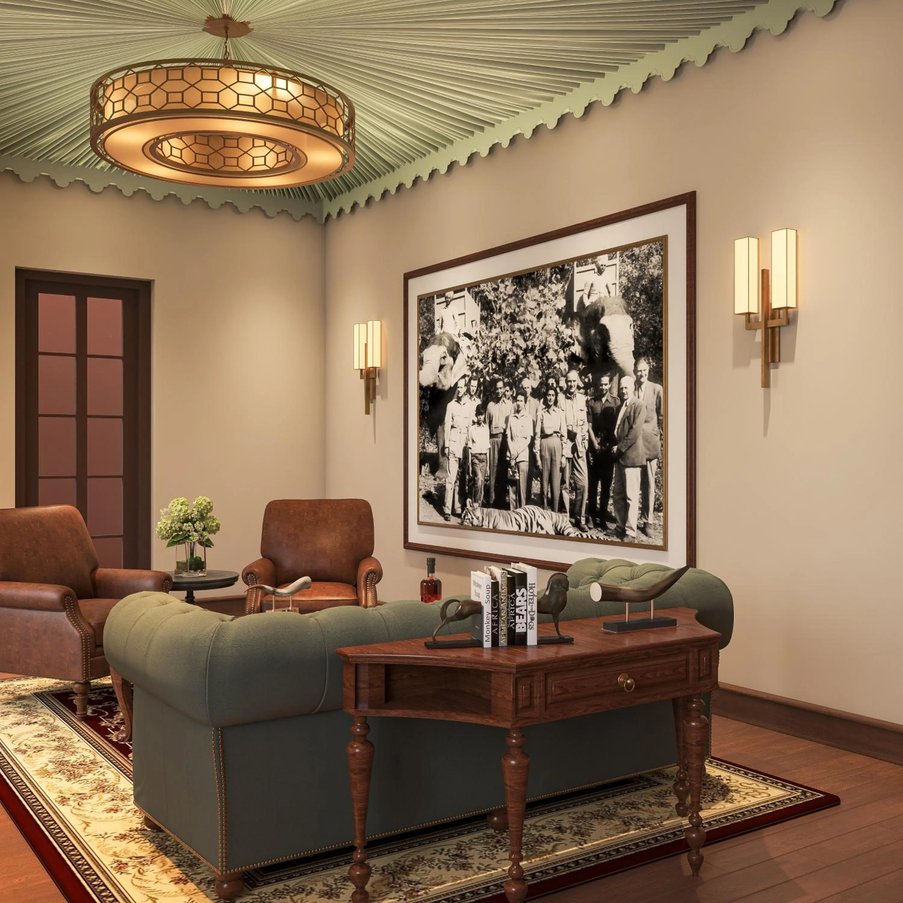 Lounge or bar in The Maharaja's Lodge, Ranthambore