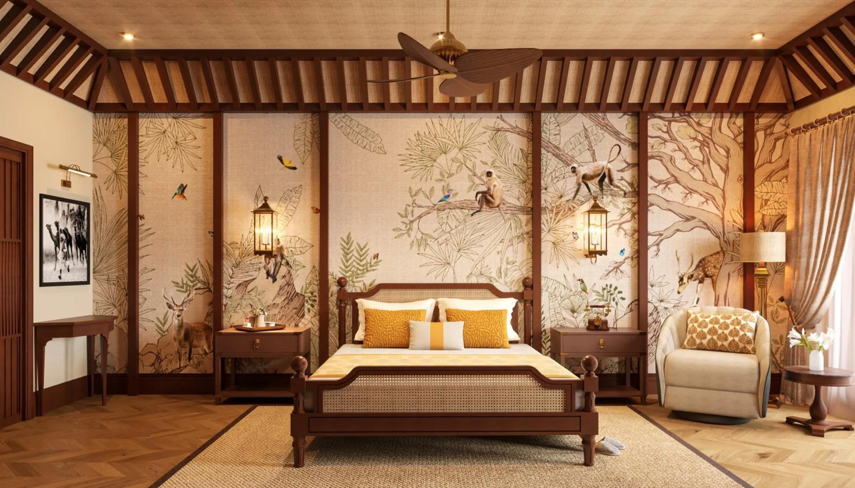 Bed in Sawai Madhopur Lodge - IHCL SeleQtions