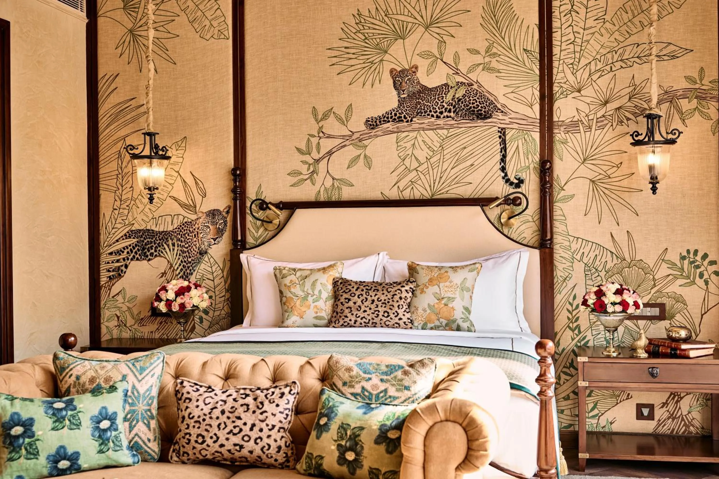 Bedroom, Bed in Sawai Madhopur Lodge - IHCL SeleQtions