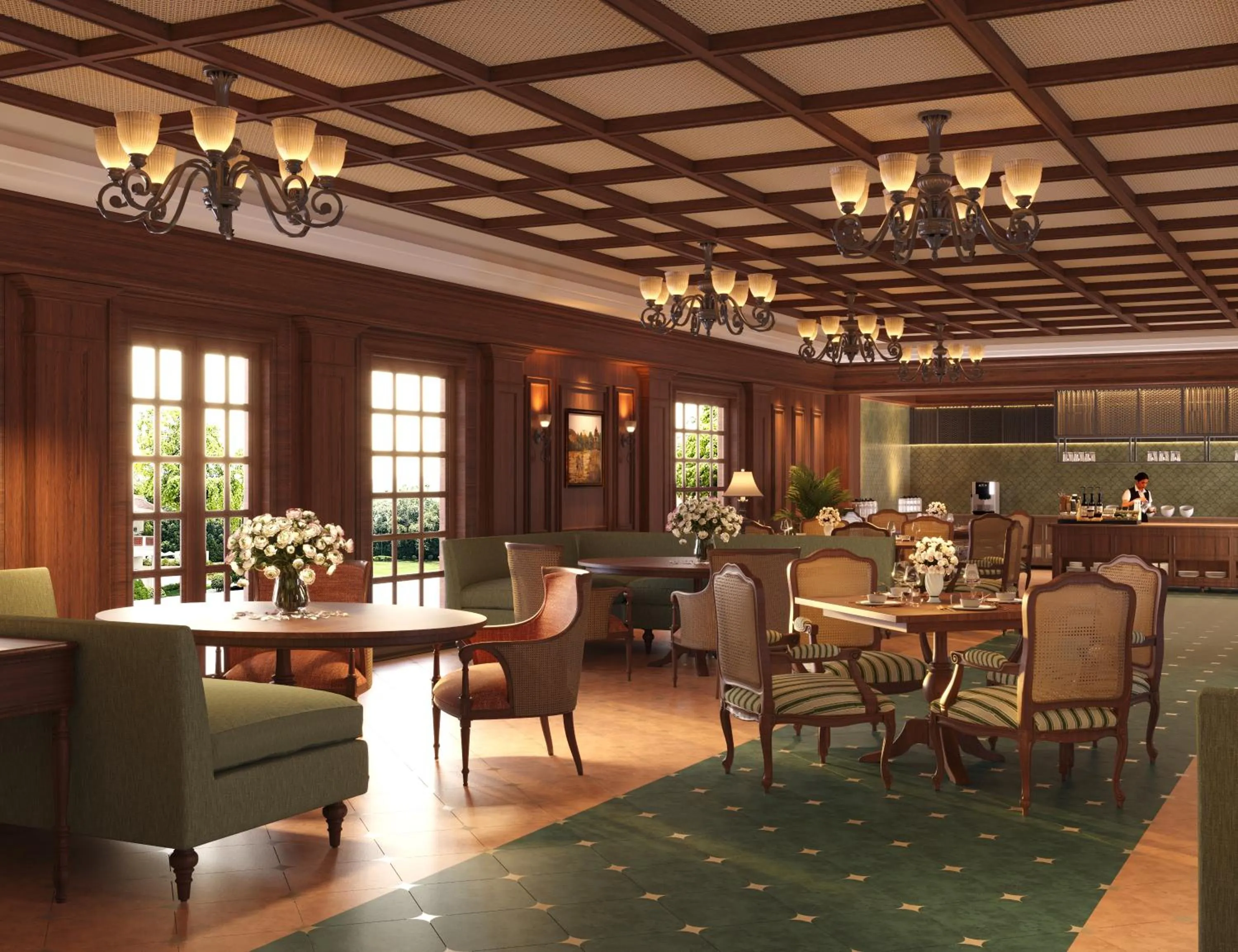 Restaurant/places to eat in The Maharaja's Lodge, Ranthambore