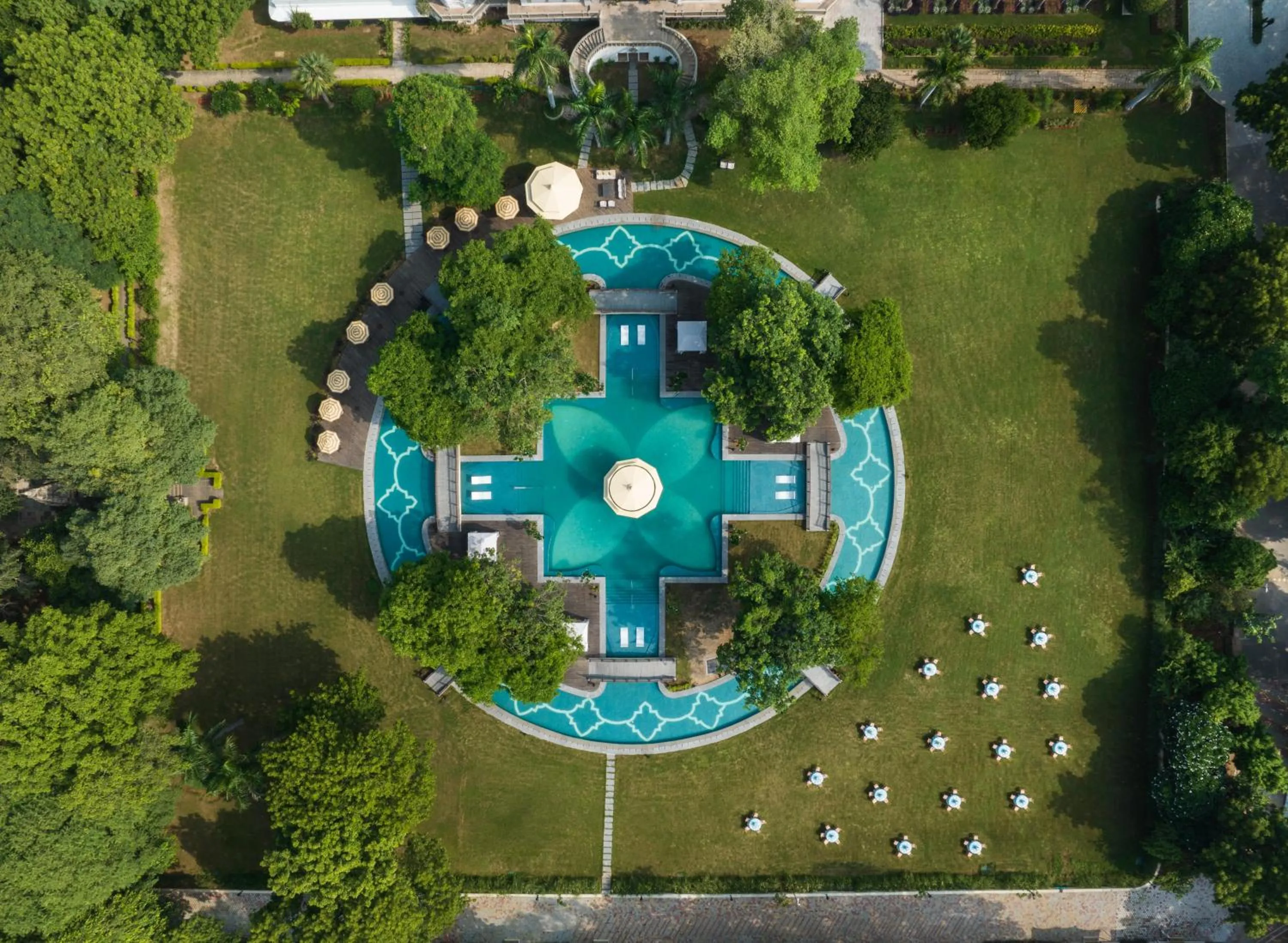 Swimming pool in Taj Usha Kiran Palace, Gwalior