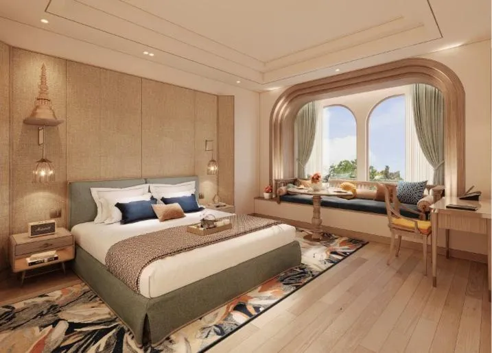 Bed in Taj Ganges Varanasi