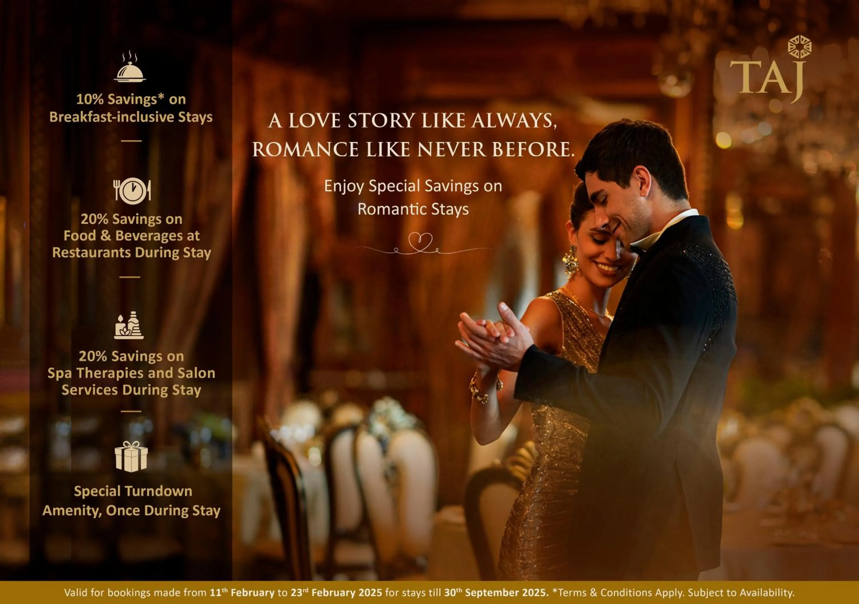 Text overlay in Taj Coromandel