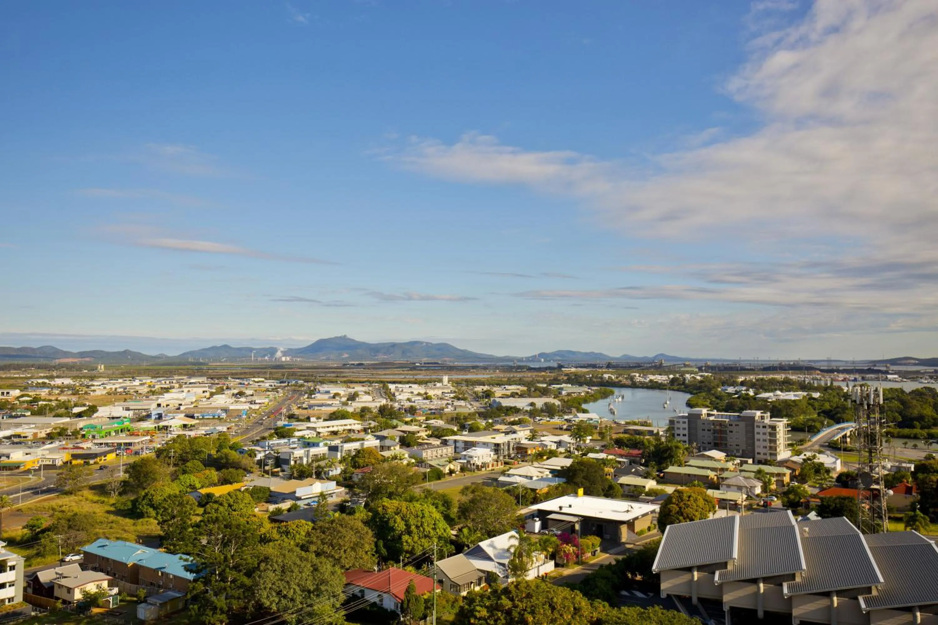 City view in CQ Motel Gladstone