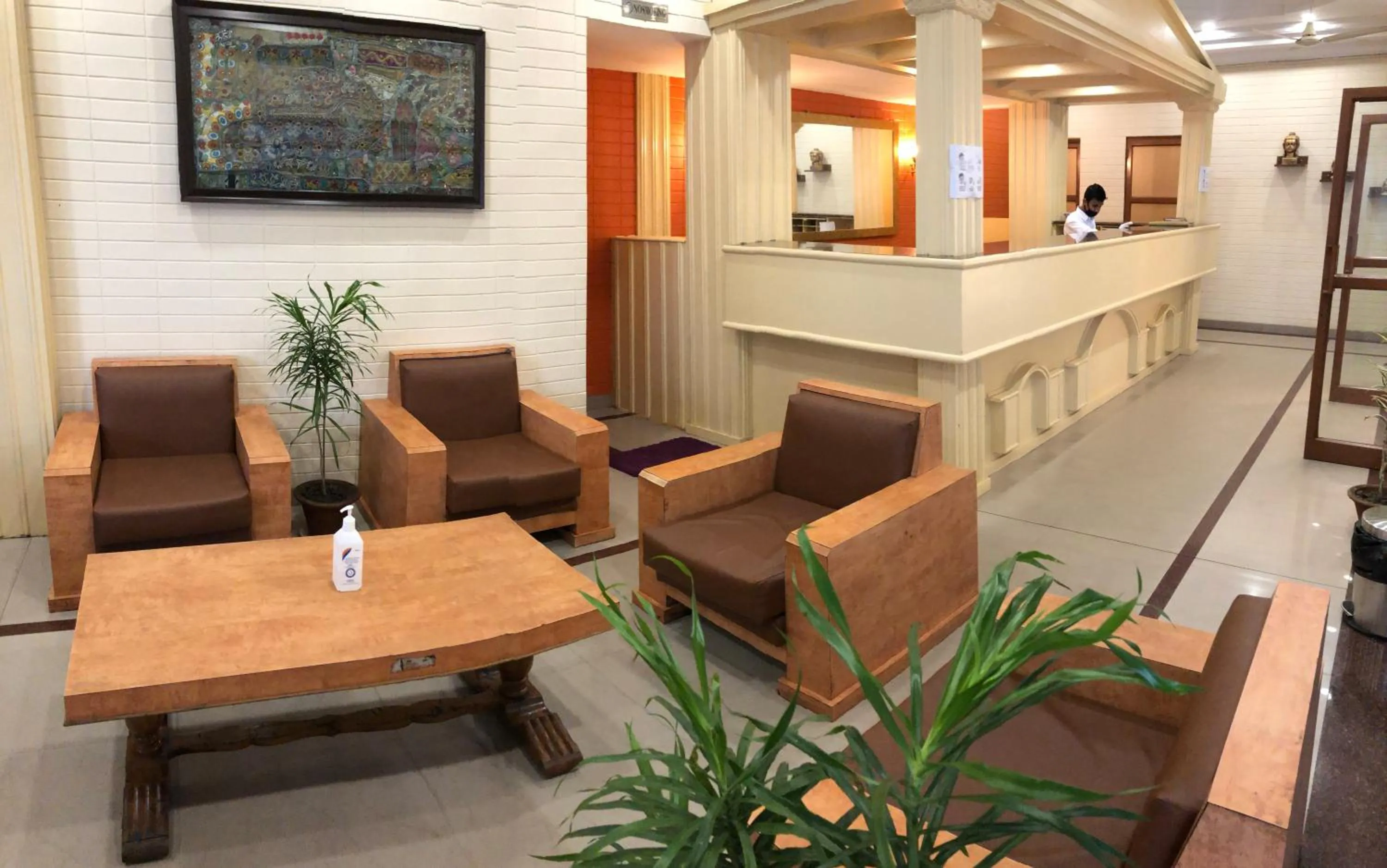 Lobby or reception in Hotel Saluja