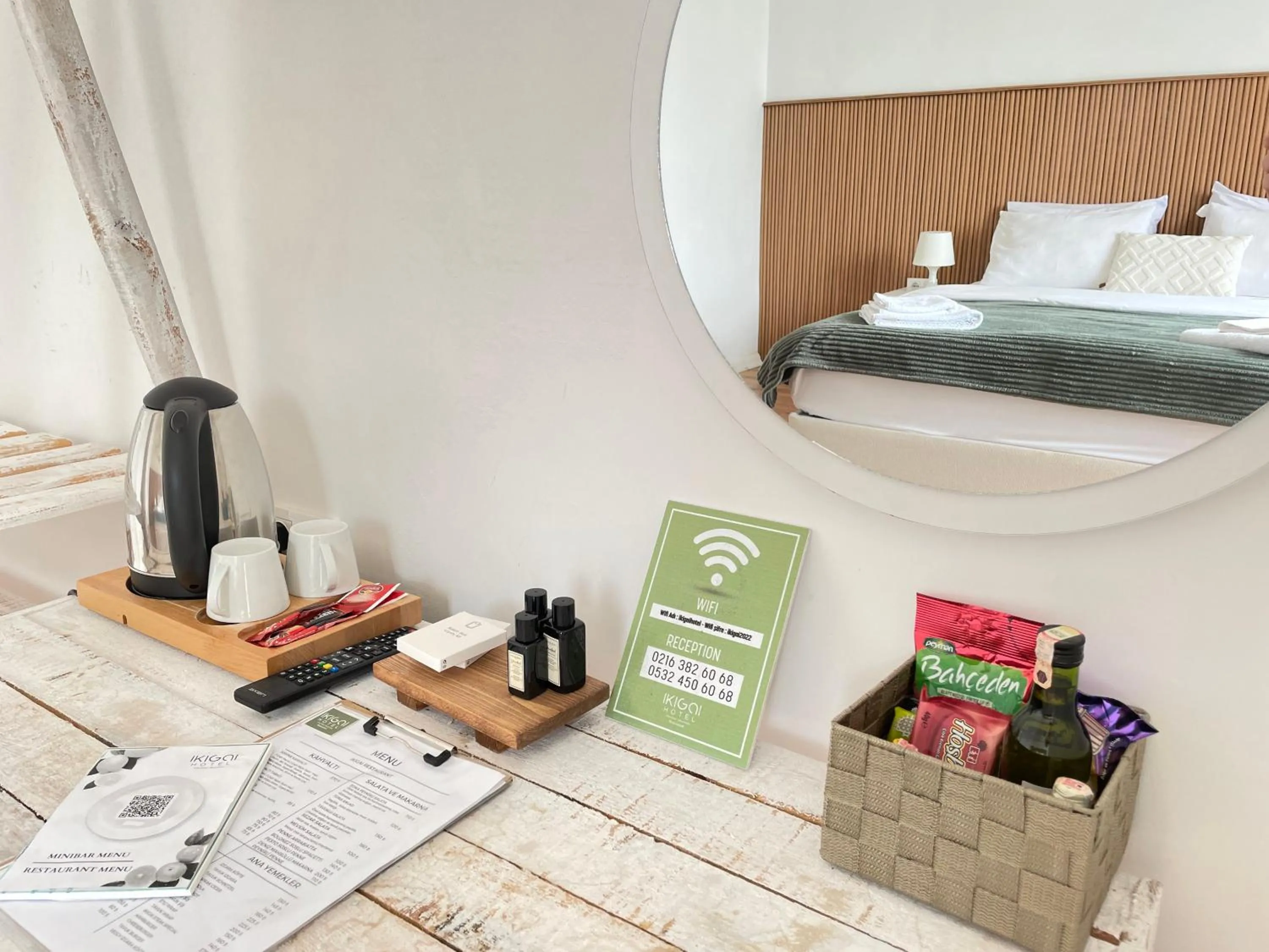 Coffee/tea facilities, Bed in Ikigai Hotel Villa Rıfat