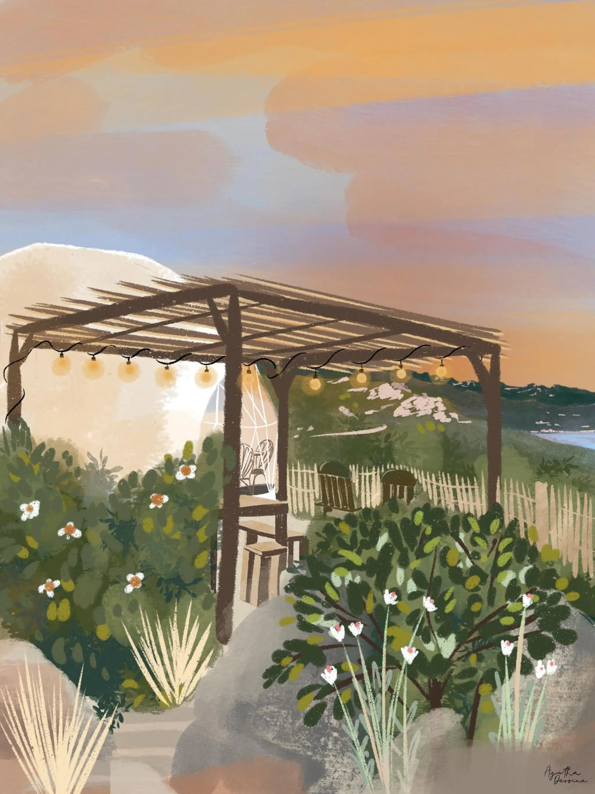 Patio in Domaine de Sonia - Logements éco-insolites