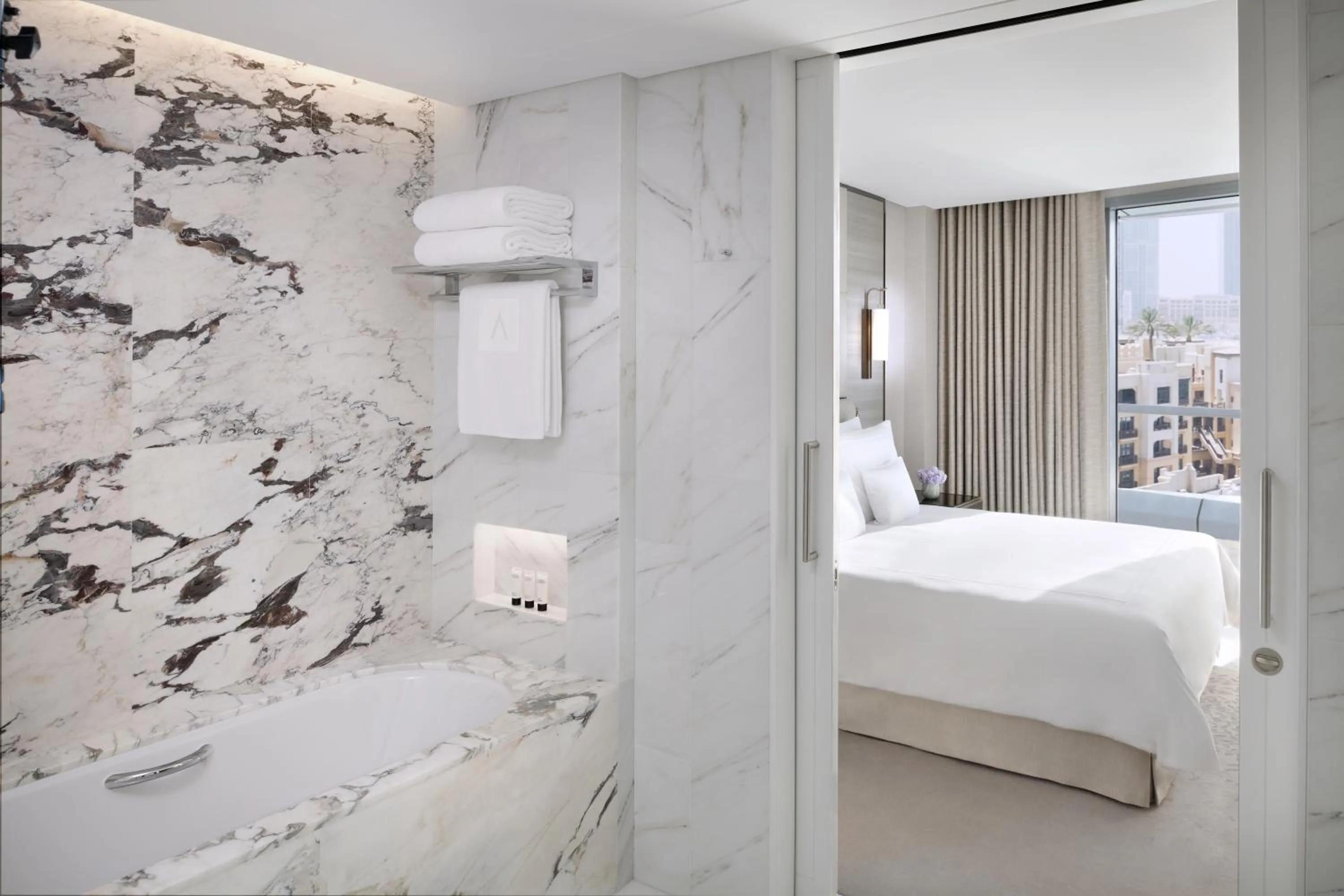 Bathroom, Bed in Address Downtown