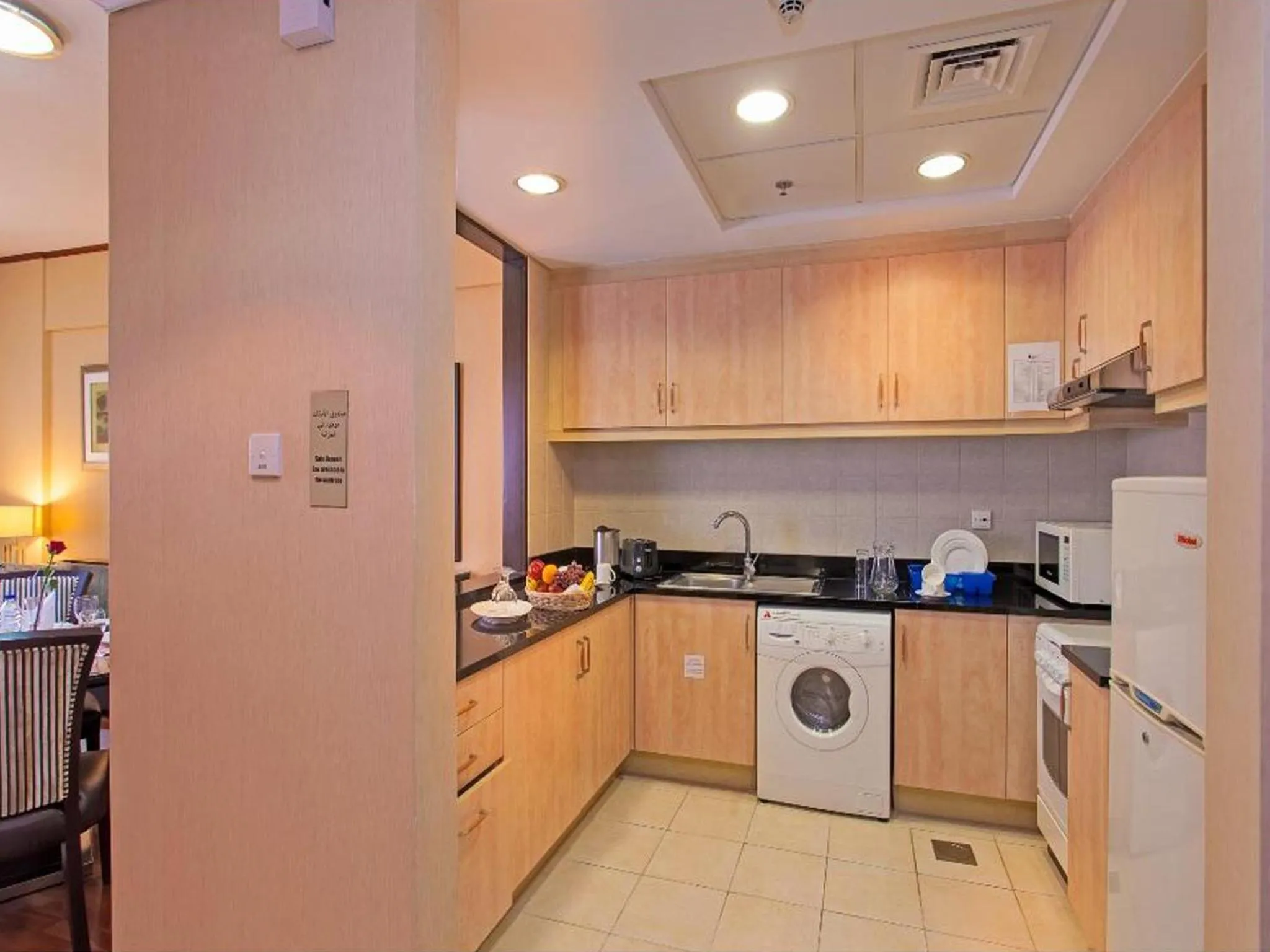 Kitchen or kitchenette in Chelsea Gardens Hotel Apartment
