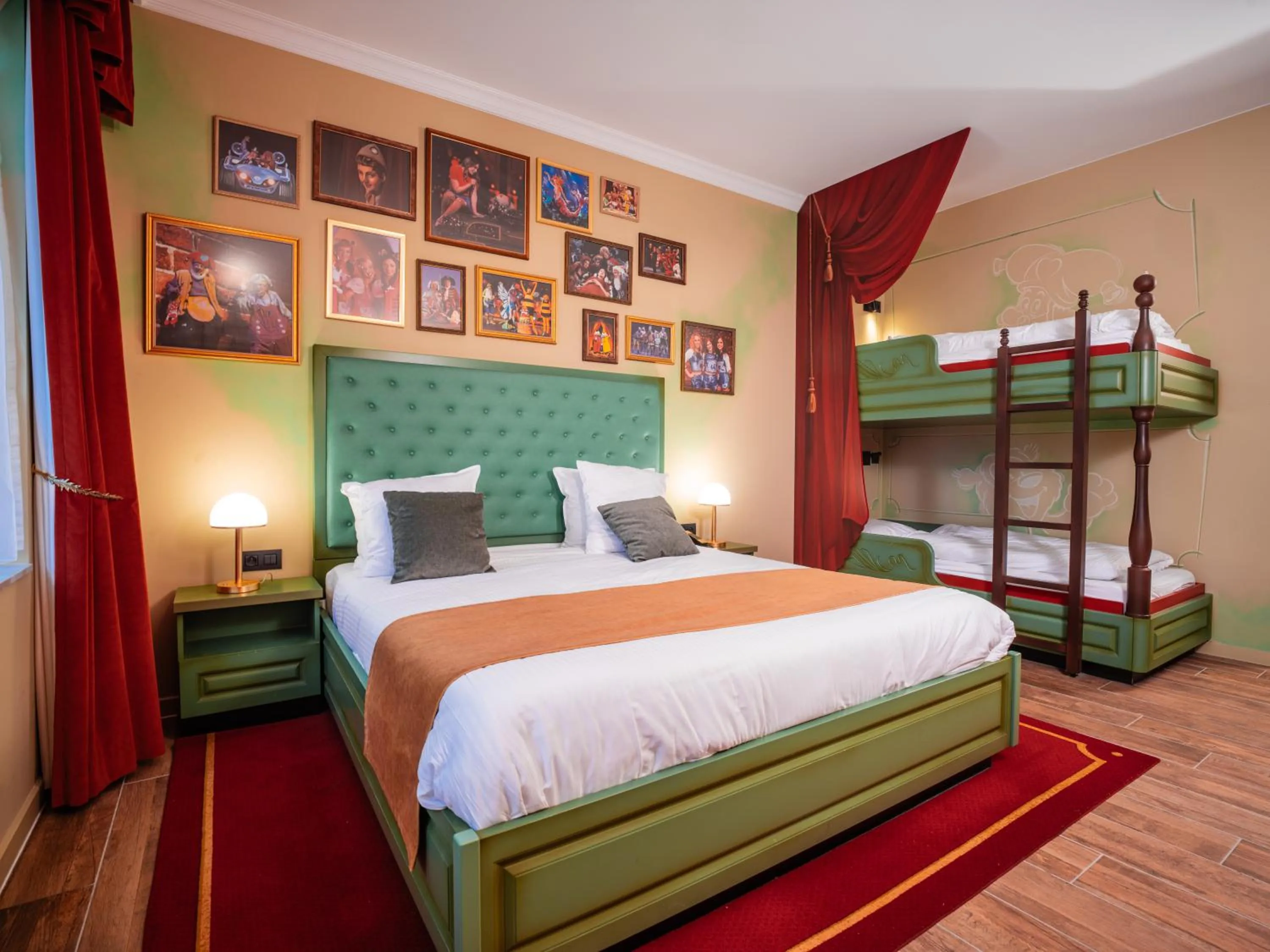 Bed in Plopsaland Theater Hotel