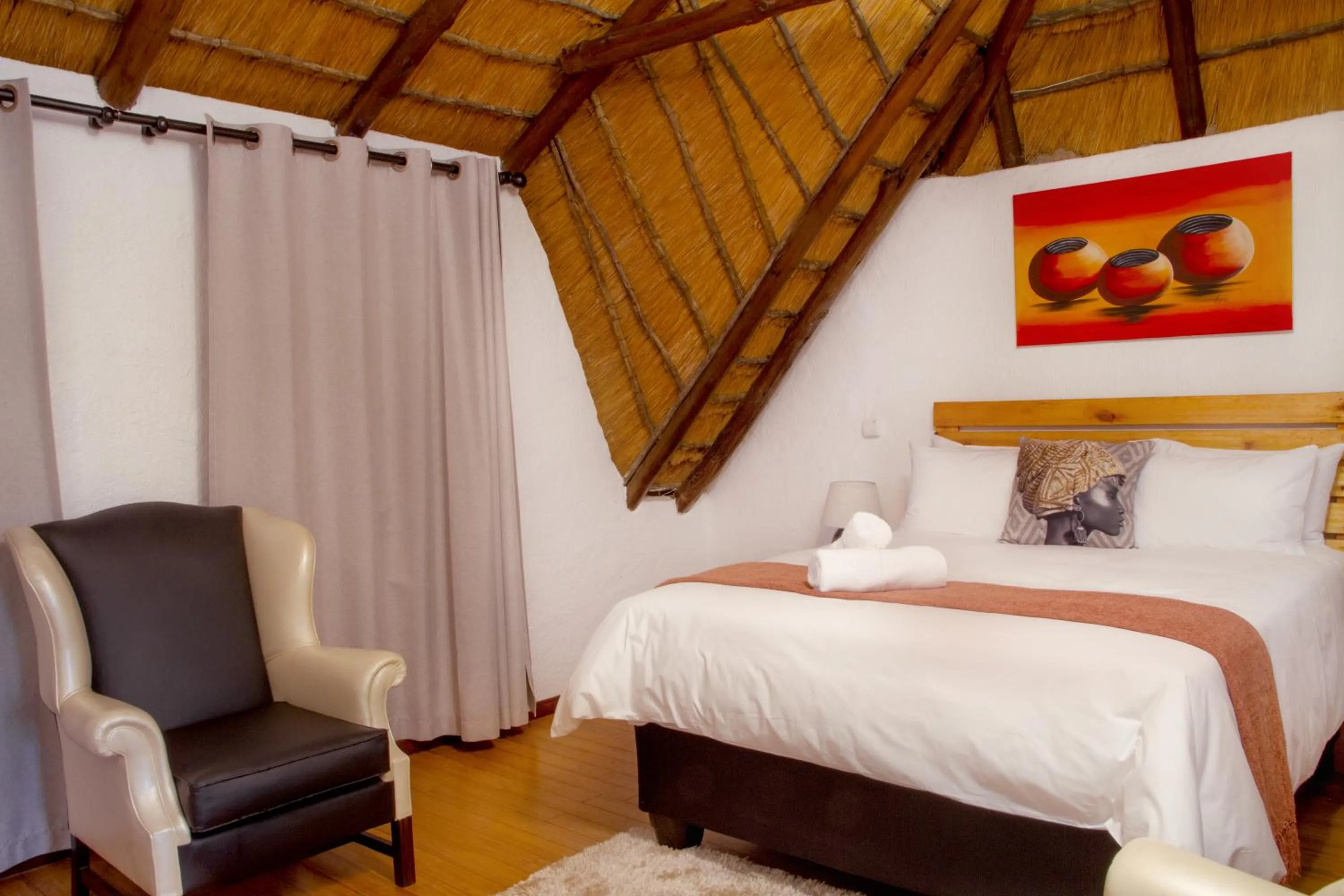 Bedroom, Bed in Libra Lodge & Spa - Randburg, Johannesburg