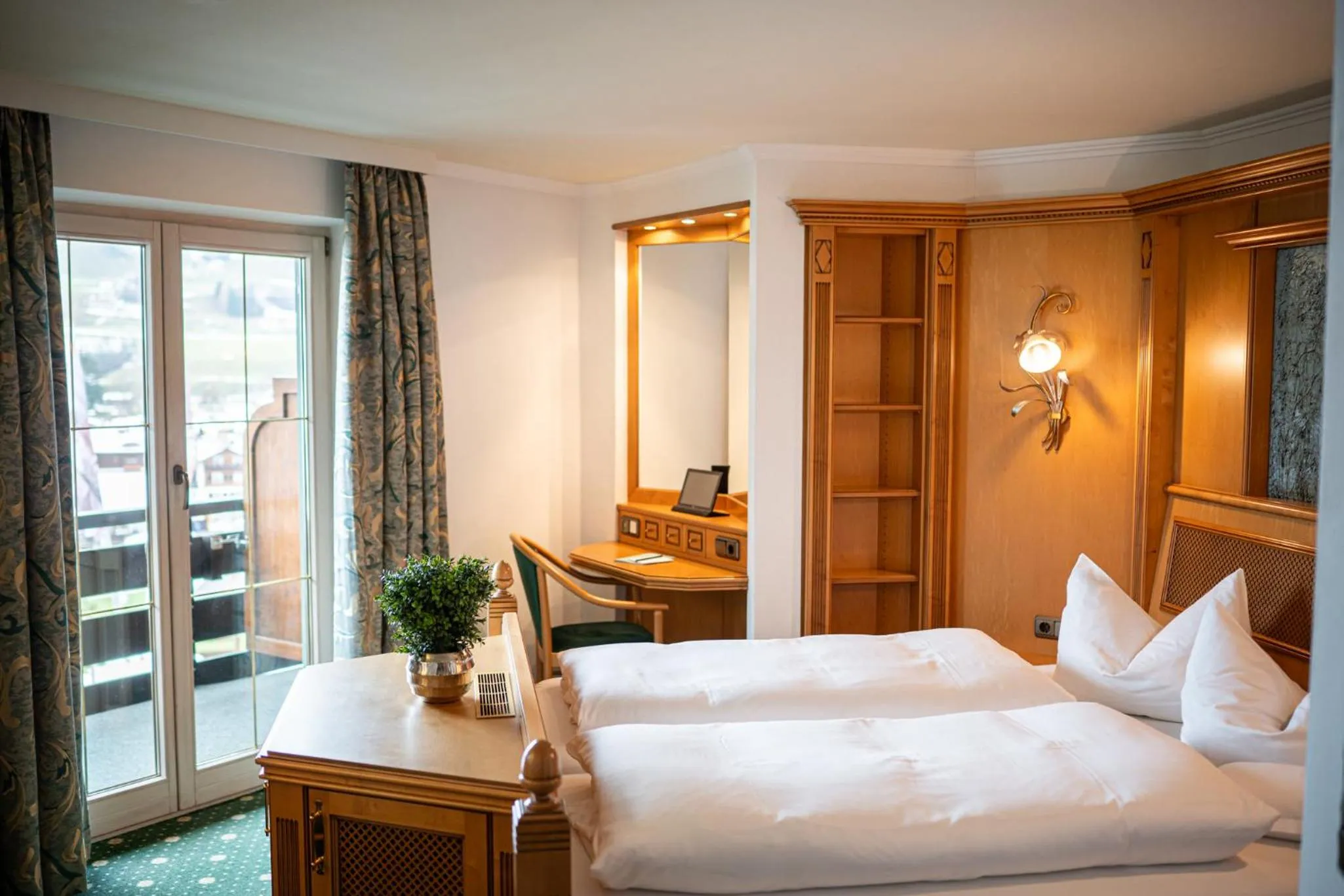 Bed in Wohlfühlhotel Berwanger Hof