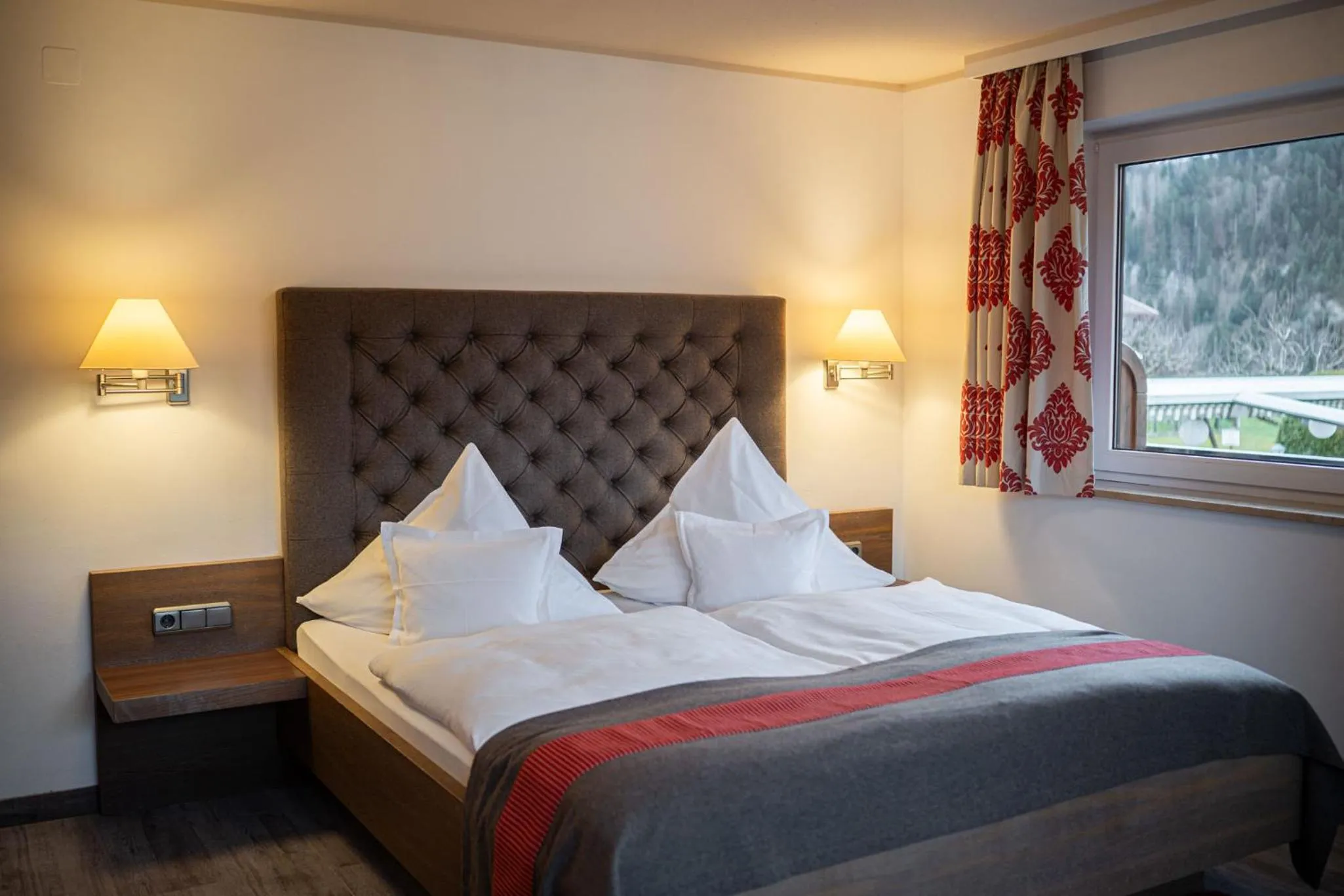 Bed in Wohlfühlhotel Berwanger Hof