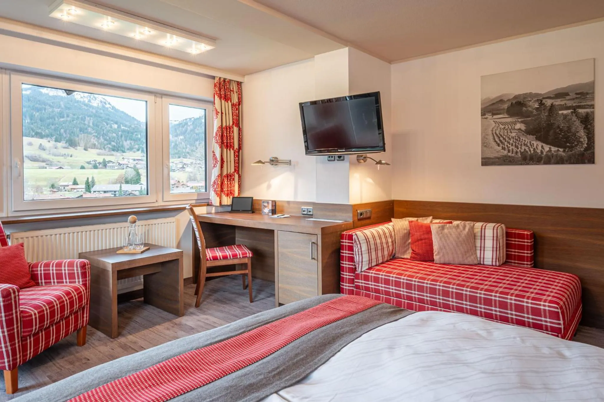 Bed in Wohlfühlhotel Berwanger Hof