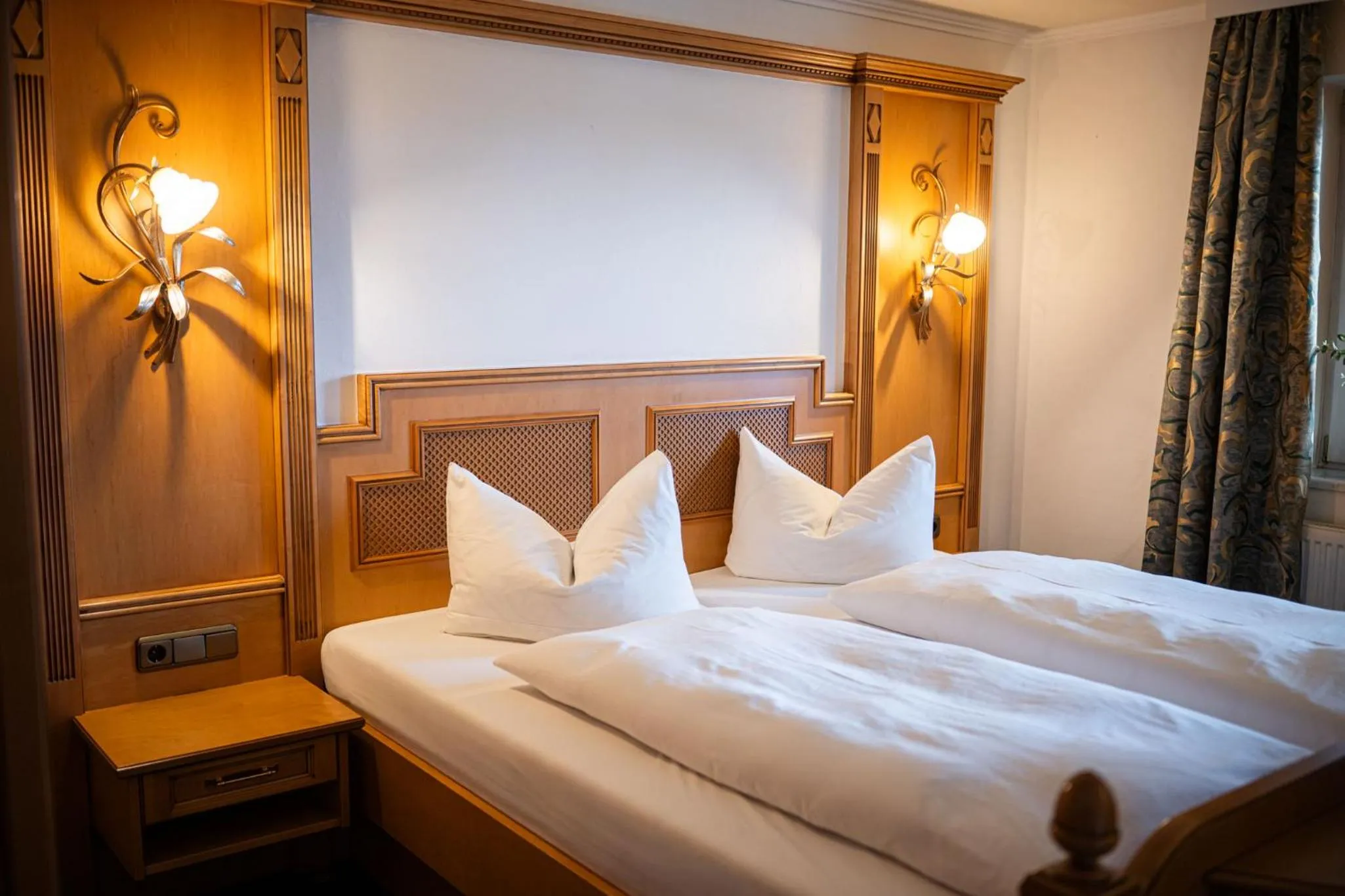 Bed in Wohlfühlhotel Berwanger Hof