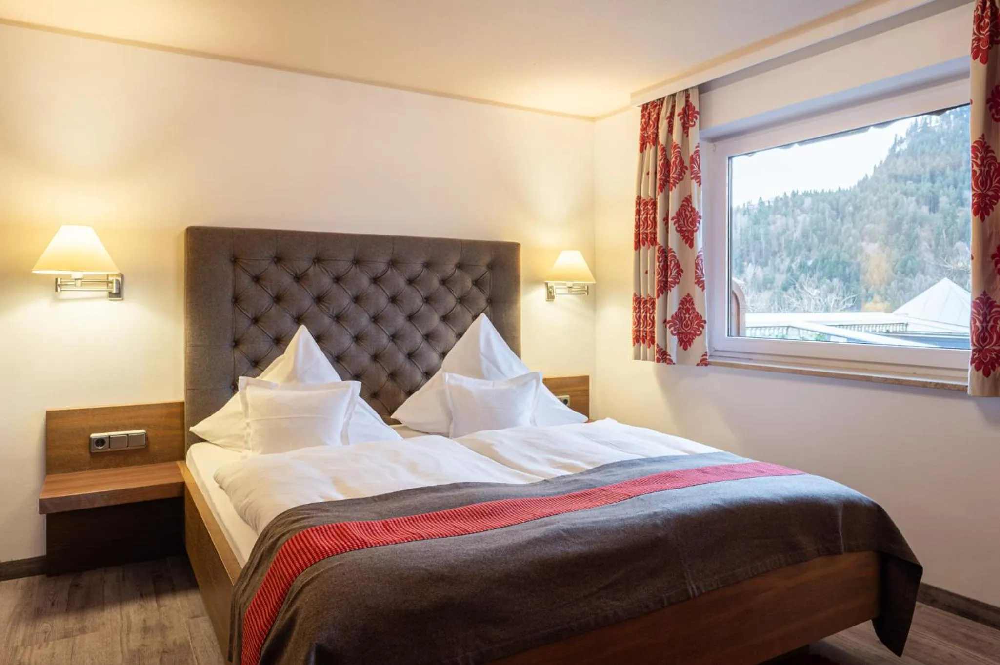 Bed in Wohlfühlhotel Berwanger Hof