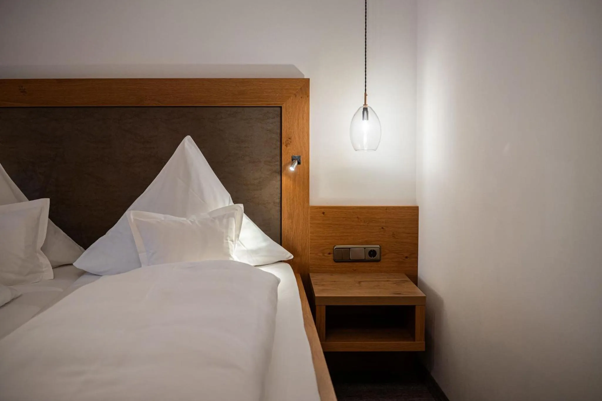 Bed in Wohlfühlhotel Berwanger Hof