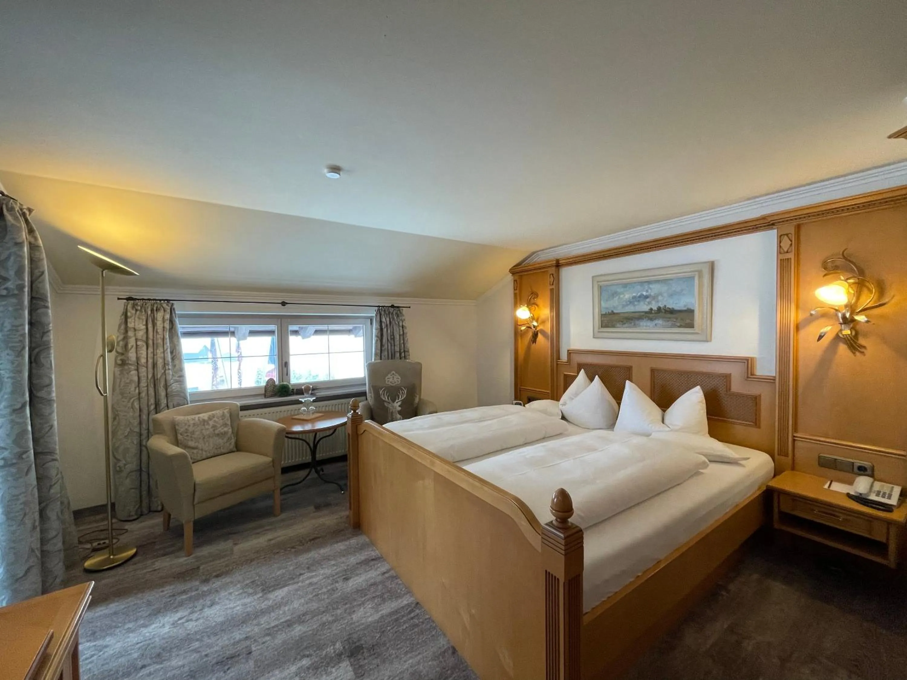 Bed in Wohlfühlhotel Berwanger Hof